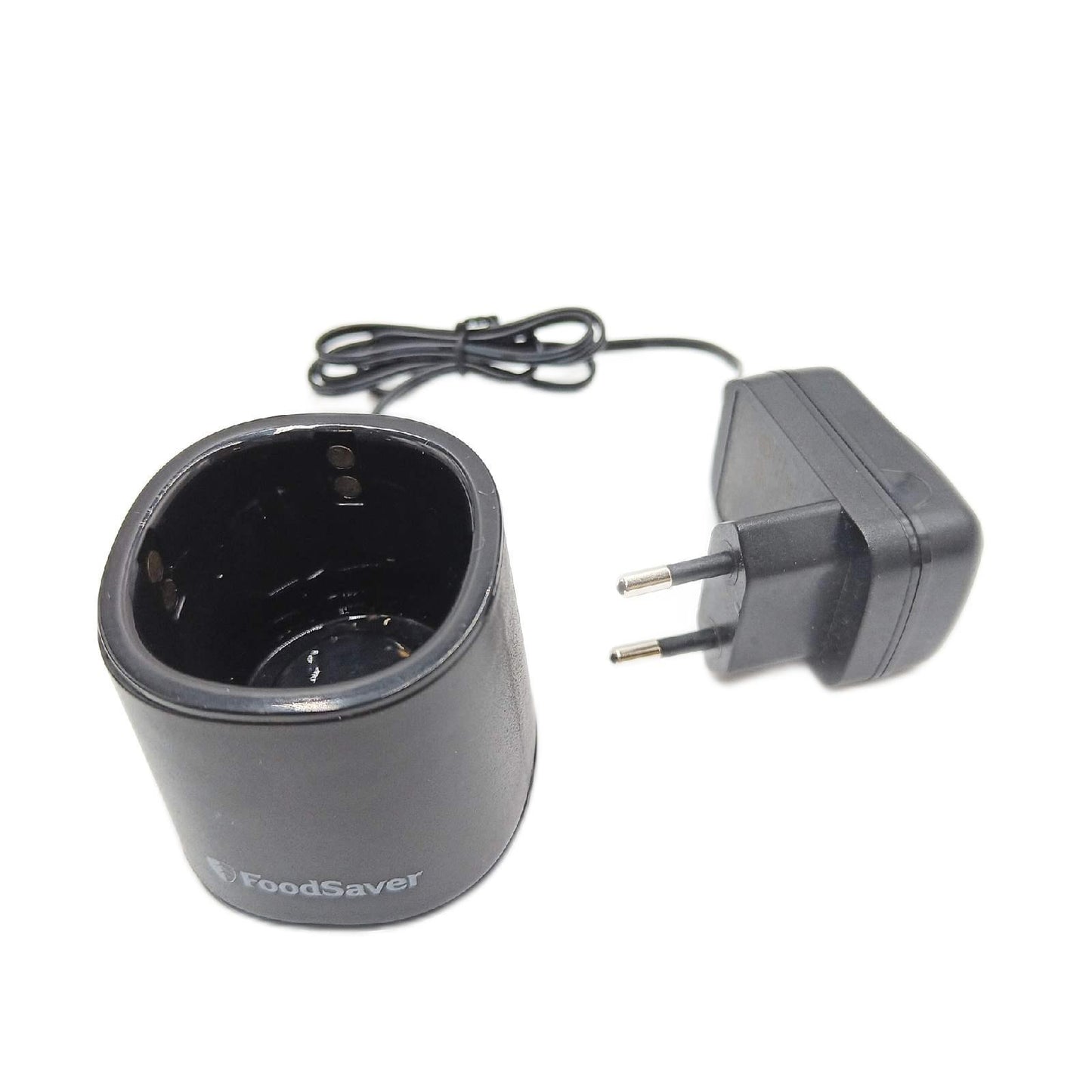 FoodSaver kabelloser Handvakuumierer zum Versiegeln von Lebensmitteln mit Ladestation | Mini Vakuumiergerät mit 1 Behälter zum Einmachen und Marinieren und 5 Frischhalte-Vakuumierbeuteln [VS1199X]