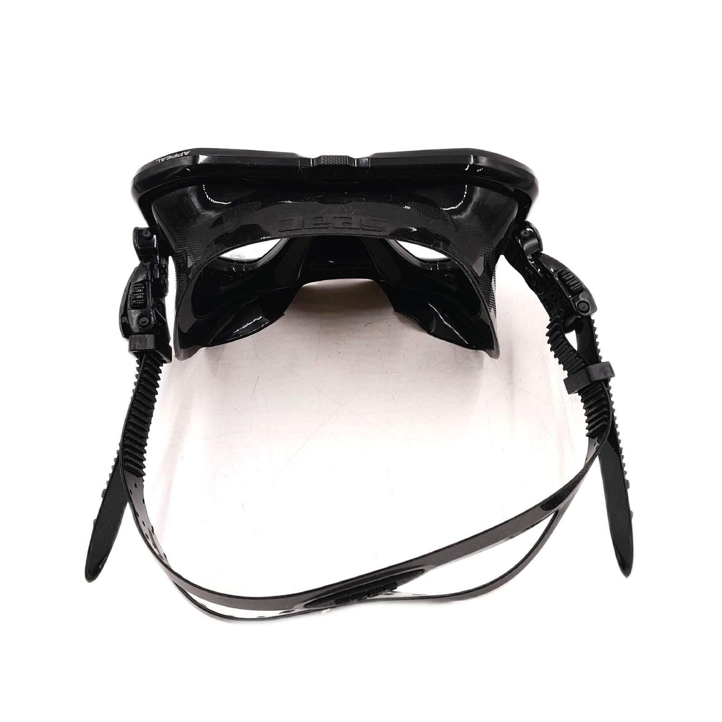 Seac Unisex-Adult Appeal Italien hergestellte Einglas-Tauchmaske mit Einer 3D-Schnalle direkt am Maskenkörper, schwarz, Standard