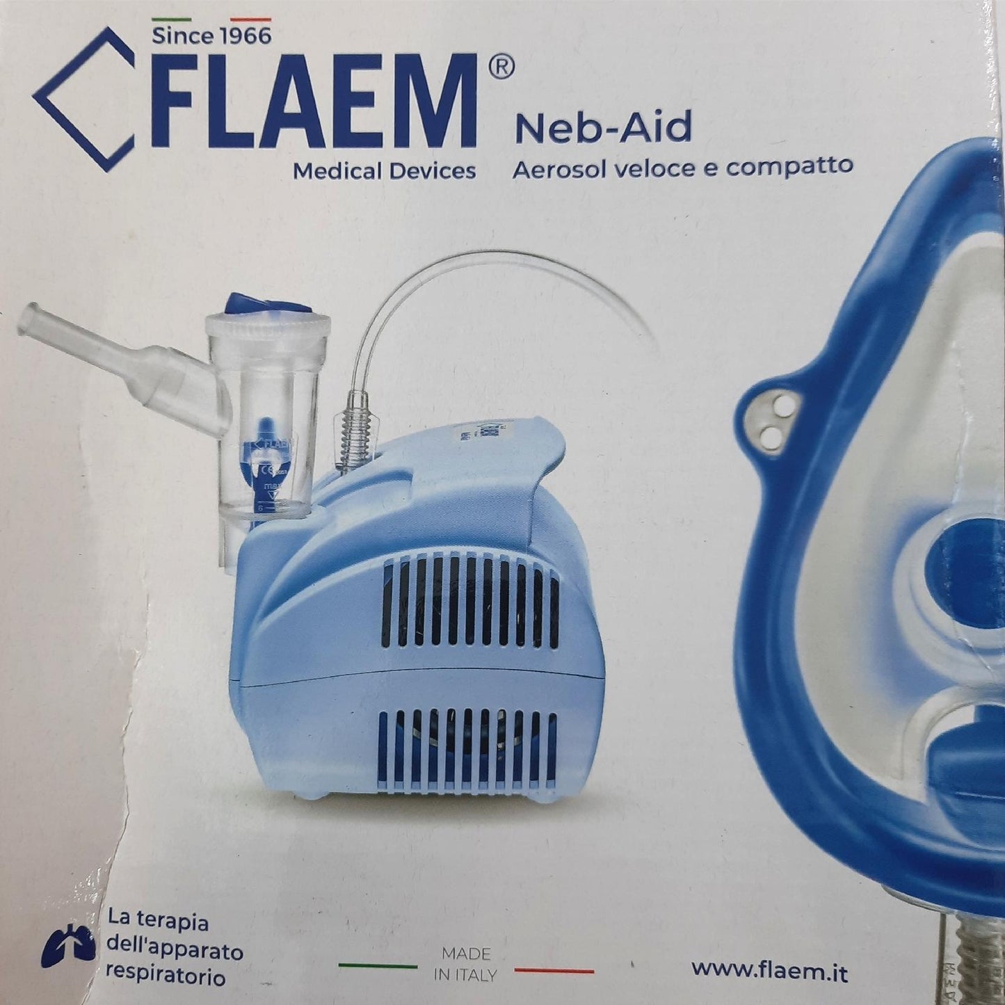 Flaem Aid Aerosolgerät Atemtherapiegerät Kompakt Schnell Tragbares Gerät für Atemwege