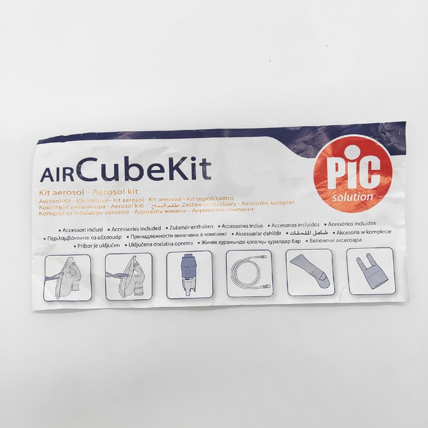 Pic Lösung Kit Air Cube Aerosol pro aersolo Air Cube Pic Bianco Blu Medical (9,23)