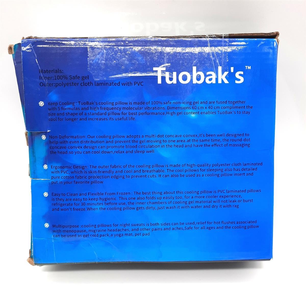 Tuobak Kopfkissen Kopfkissenbezüge Kinder 60x40cm Schlafkomfort Kühlend weich atmungsaktiv