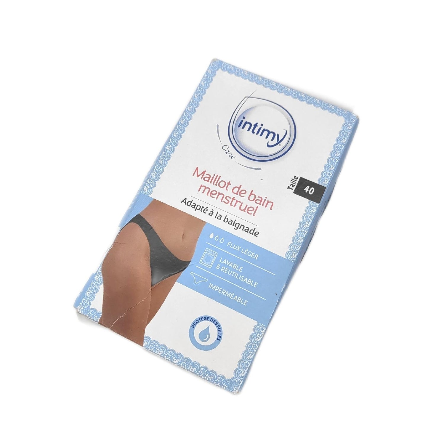 INTIMY CARE Menstruationshose Damenwäsche Slip Größe 40 Waschbar Wiederverwendbar Komfort