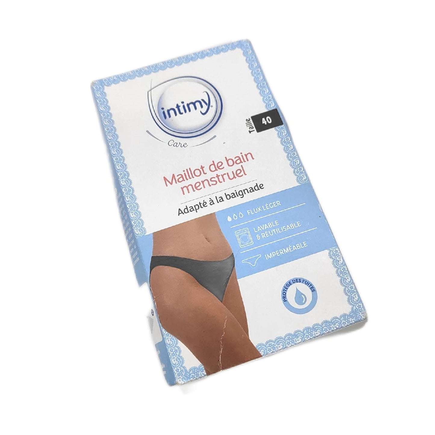 INTIMY CARE Menstruationshose Damenwäsche Slip Größe 40 Waschbar Wiederverwendbar Komfort
