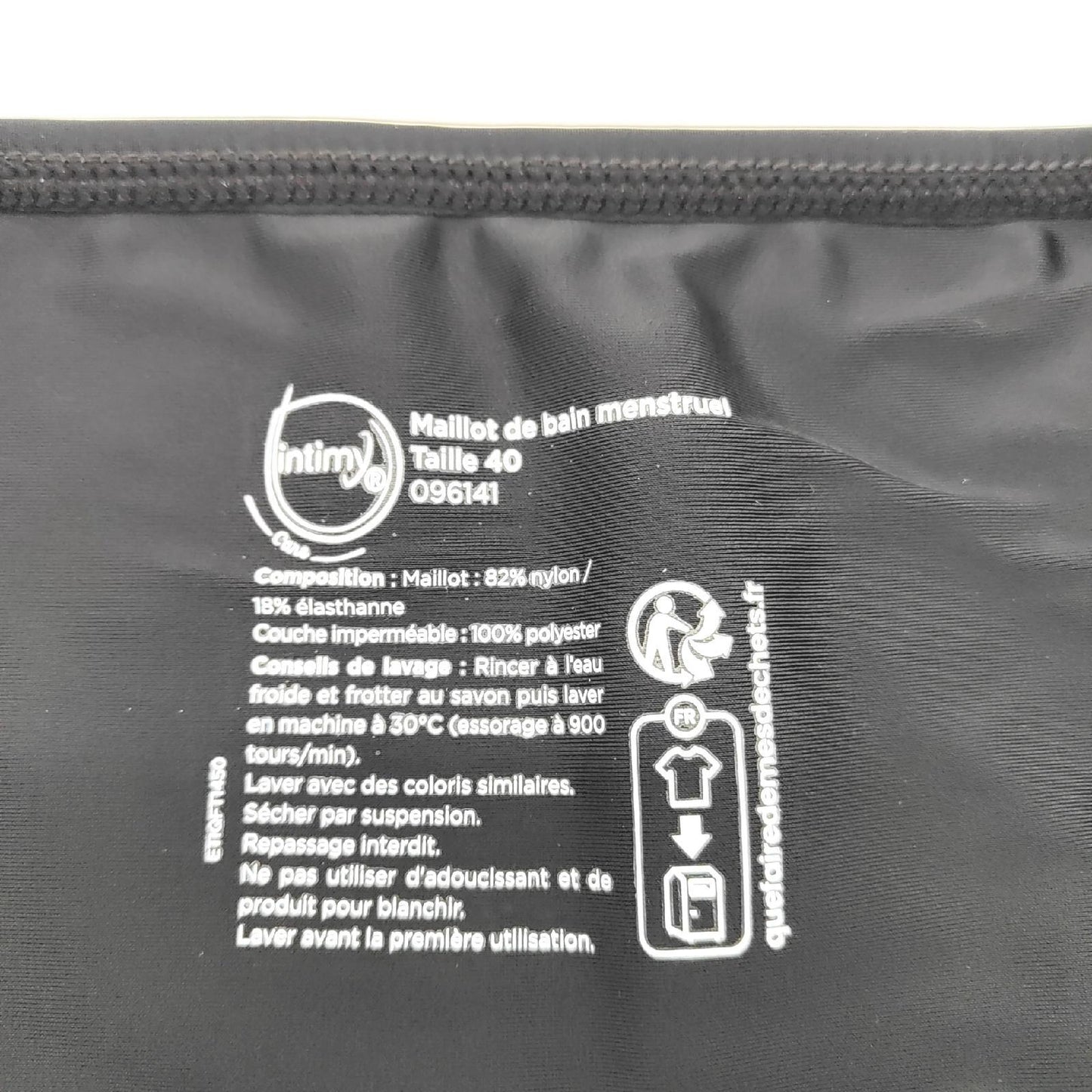 INTIMY CARE Menstruationshose Damenwäsche Slip Größe 40 Waschbar Wiederverwendbar Komfort