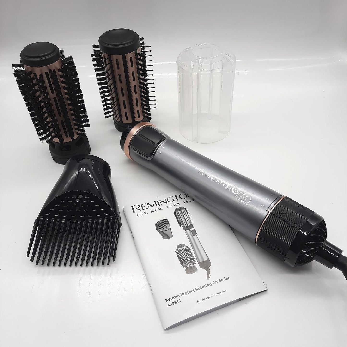 Remington Warmluftbürste Rotierend Keratin Protect - ohne Haarklammern