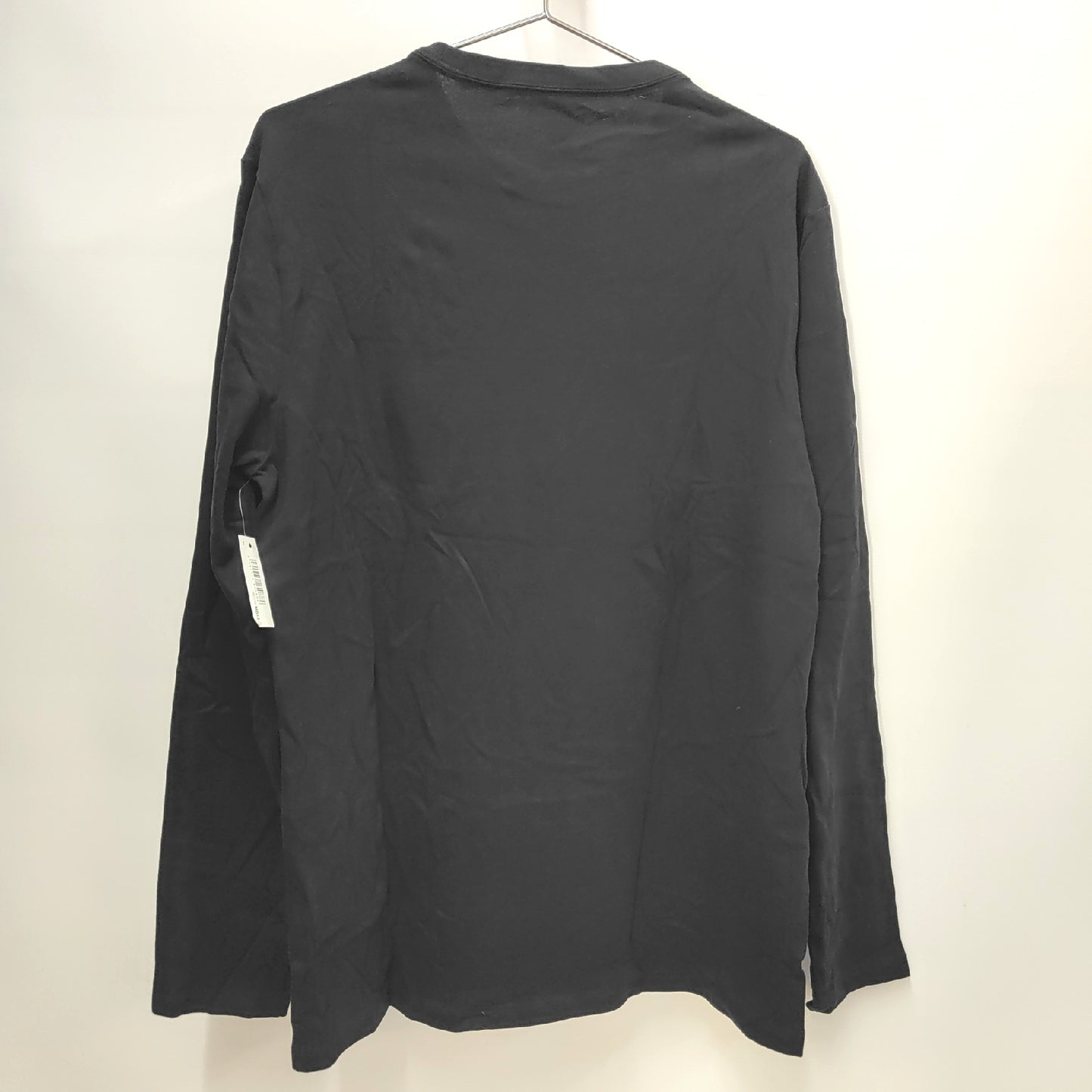 Amazon Essentials Langarmshirt Herrenbekleidung Schwarz Slim Fit Basic Design