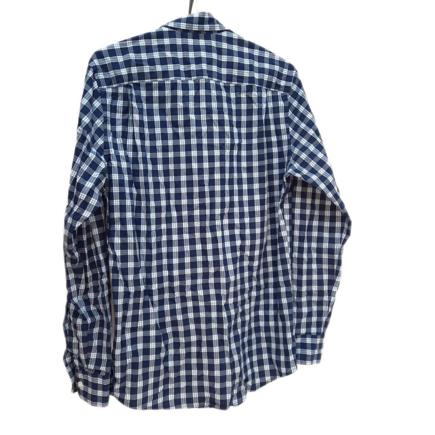 Amazon Essentials Langarmhemd Herrenbekleidung Schmale Passform Marineblau Weiß Karomuster Klassisch Modern