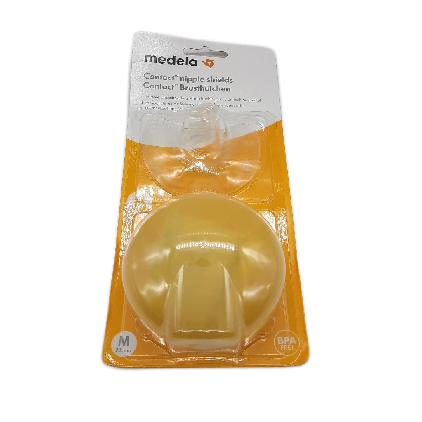 Medela Brusthütchen Stillzubehör BPA frei Silikon 20 mm medium weich ultradünn Etui
