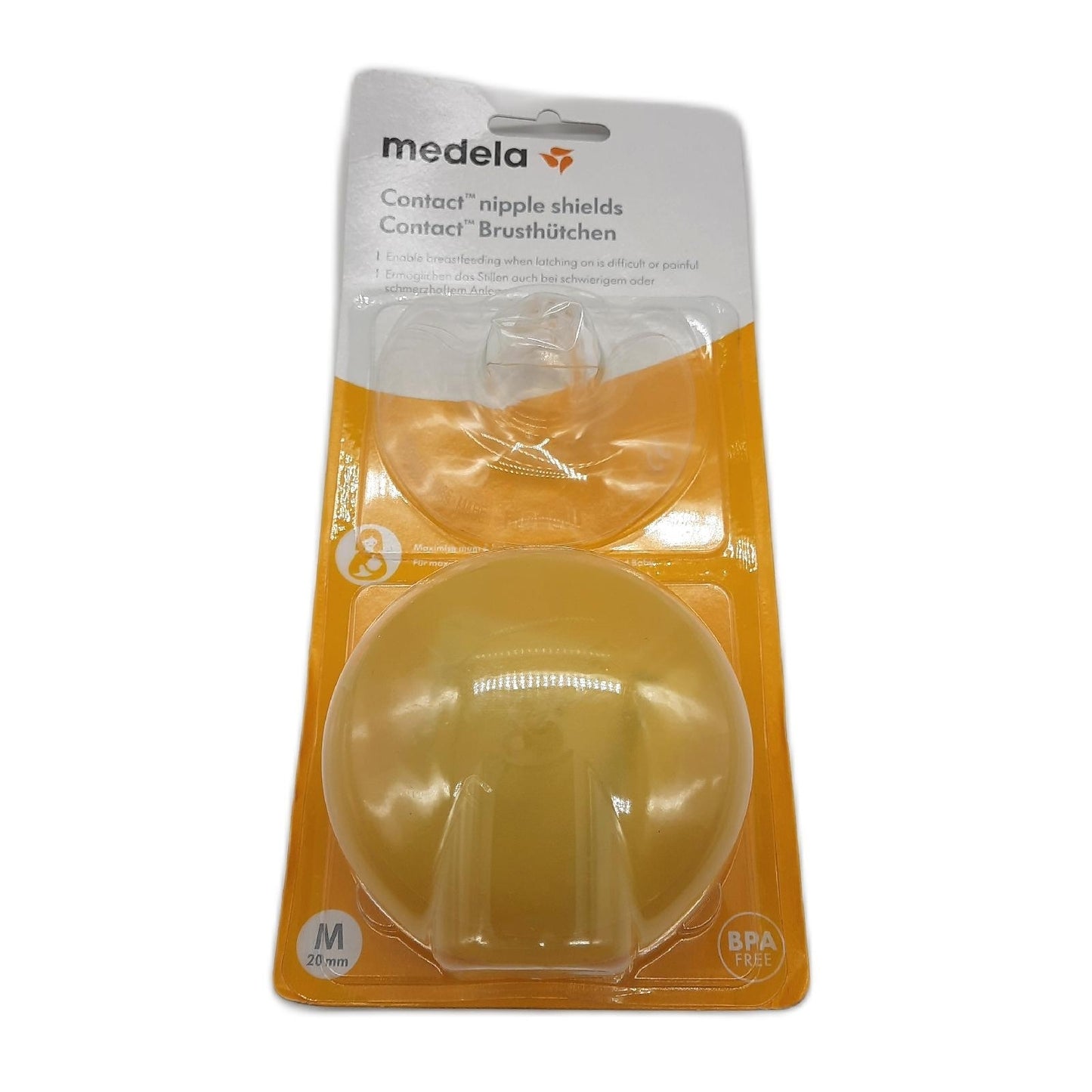 Medela Brusthütchen Stillzubehör BPA frei Silikon 20 mm medium weich ultradünn Etui