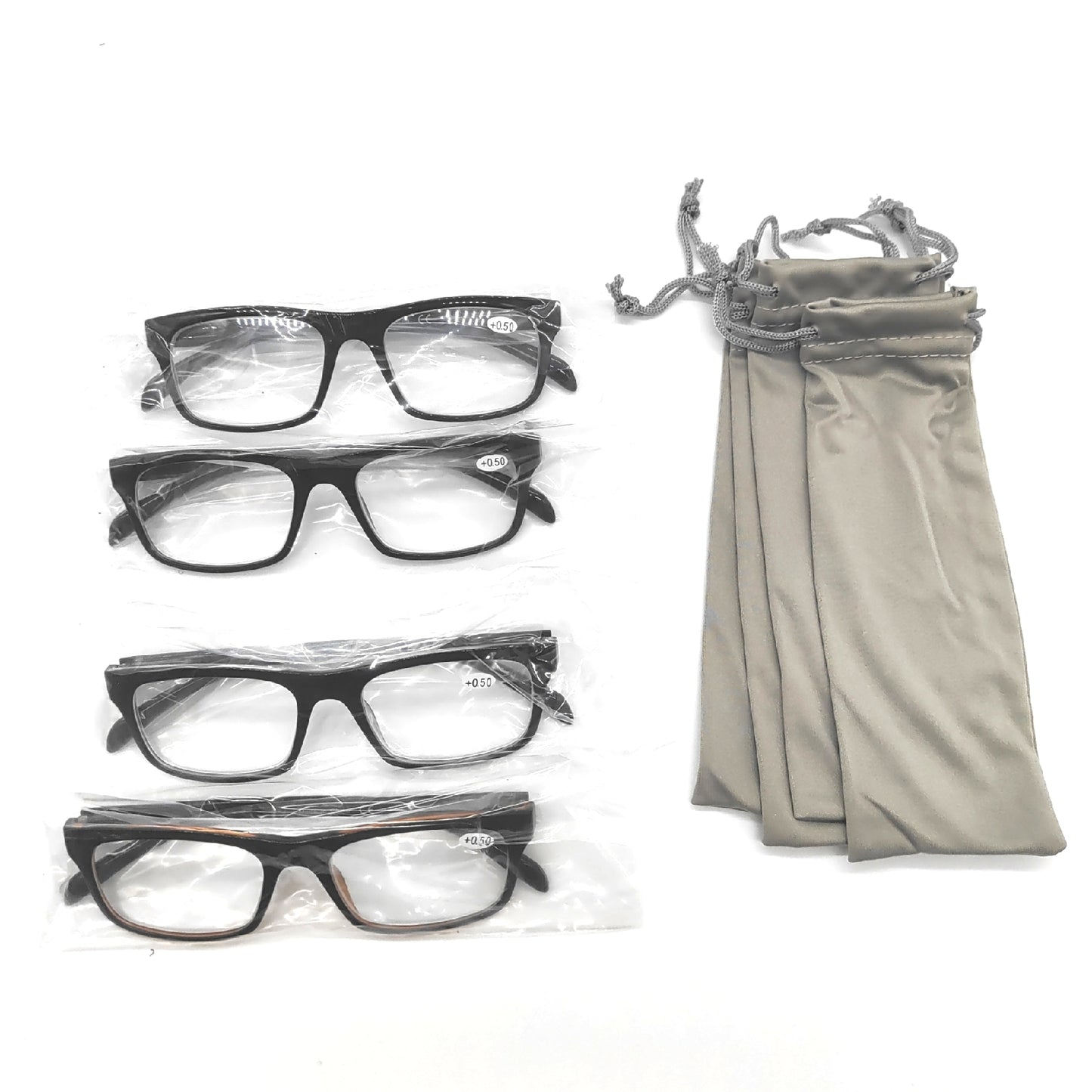 Eyekepper Lesebrille Brillenzubehör 4er Pack 0 50 Dioptrien Lesehilfe für Damen Herren Alltag