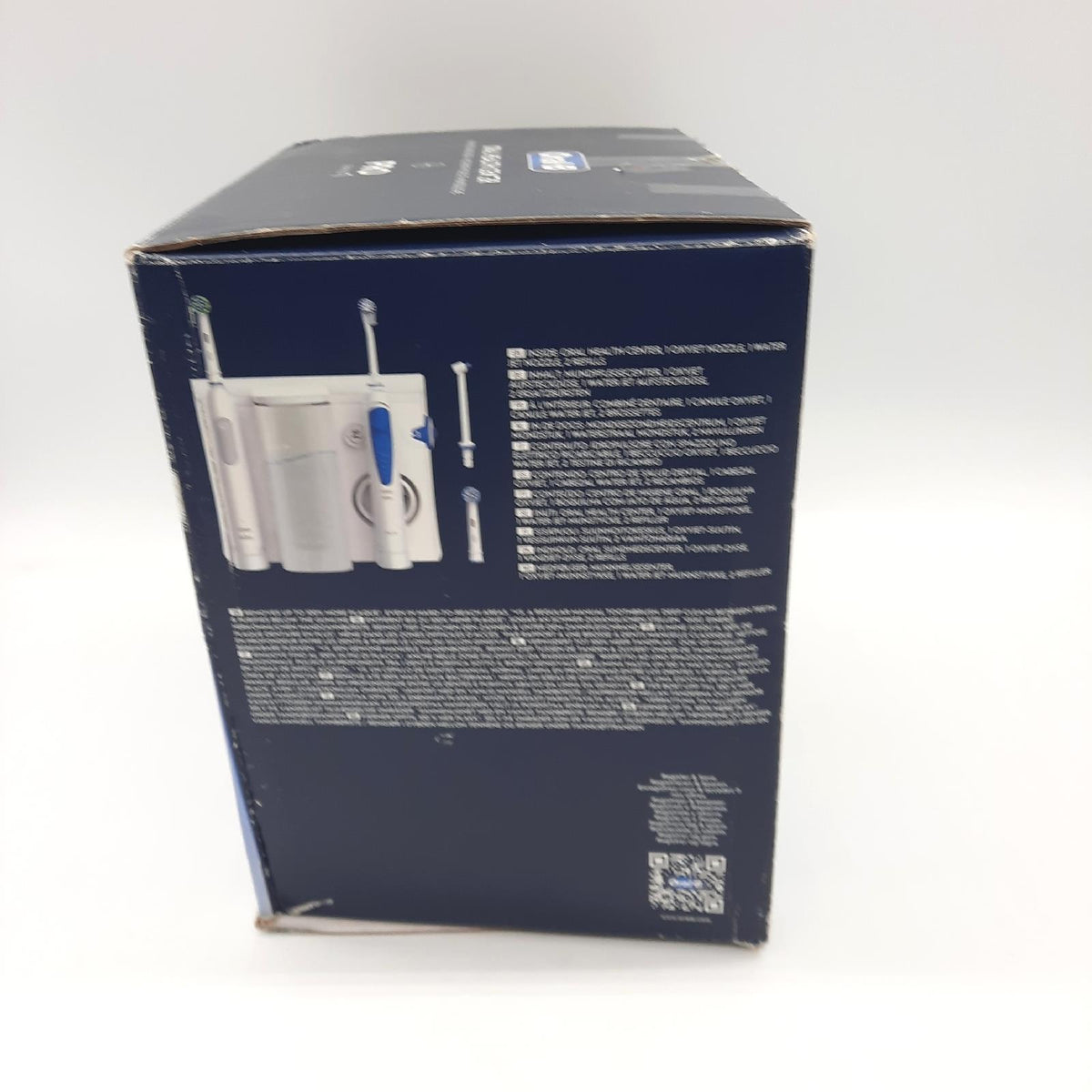 Oral B Oral Health Center Munddusche Weiss Blau ohne Buerstenaufsaetze