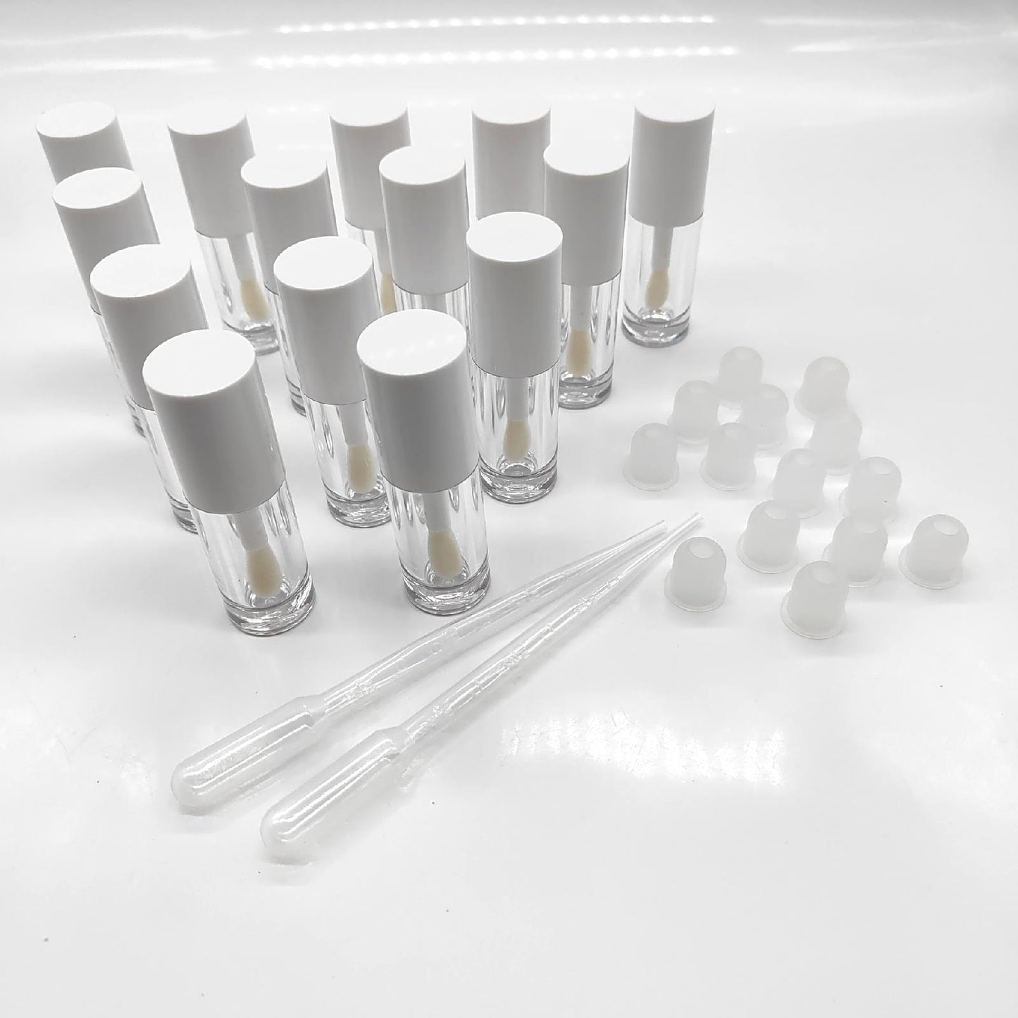 COSIDEA Lipgloss Röhren Kosmetikbehälter 14 Stück 6 ml Große Öffnung DIY Schönheit