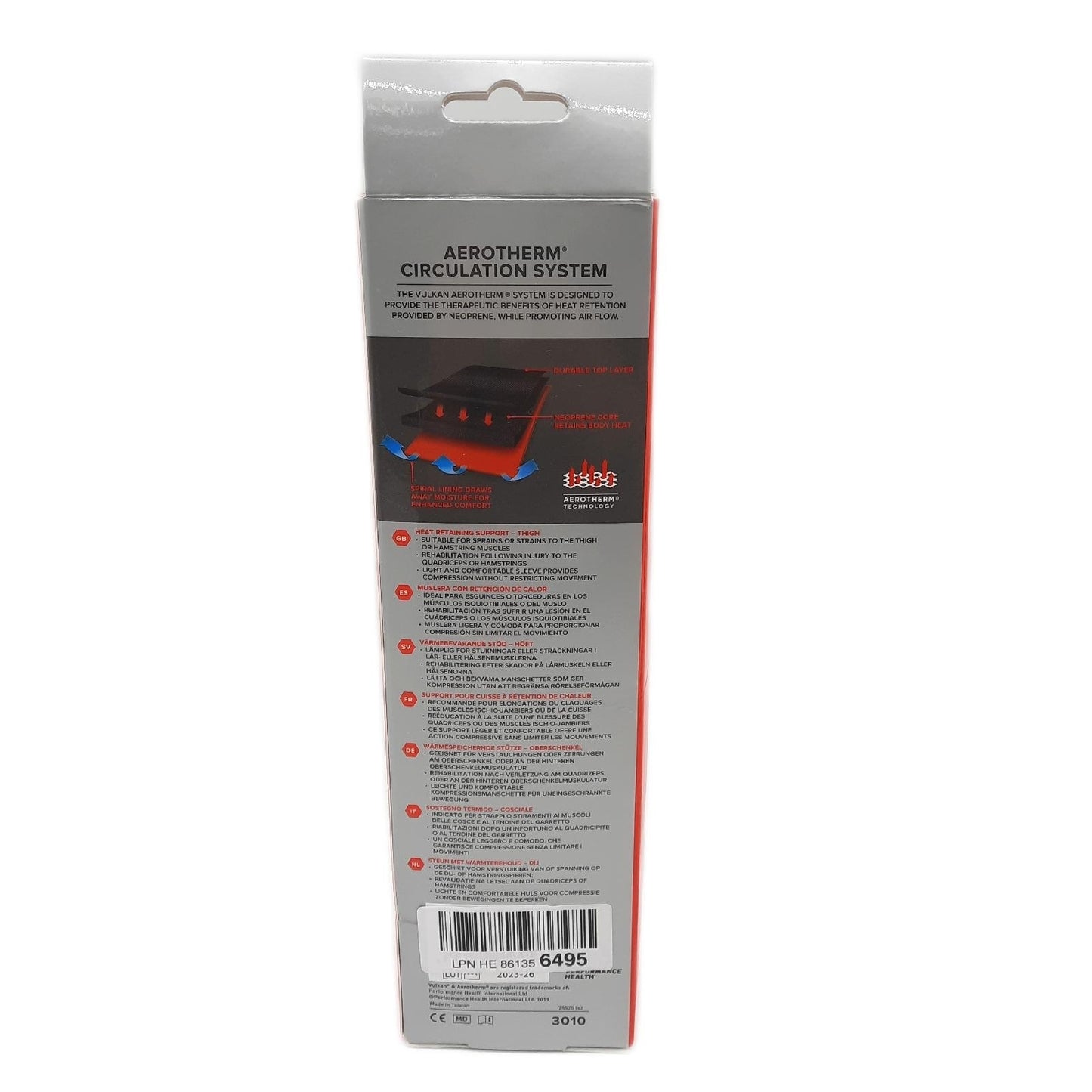 Vulkan Oberschenkelstütze Sport Bandage Large Thigh Brace für Muskel Stabilität Alltag