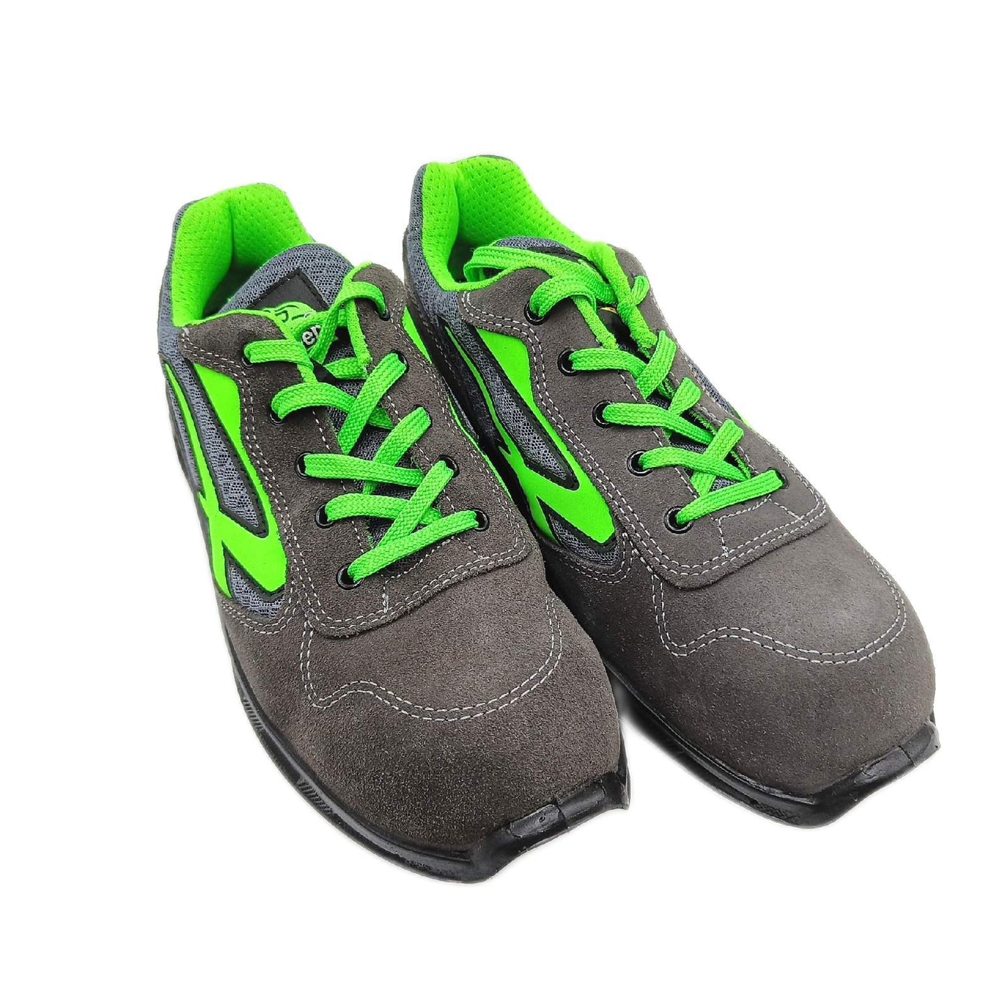 U-Power Red Lion Point, Unisex-Sicherheitsschuhe, leichte, flexible, pannensichere Lederturnschuhe, mit Infinergy-Einsatz, mit Aluminium-Zehenkappen - Grey & Green 41