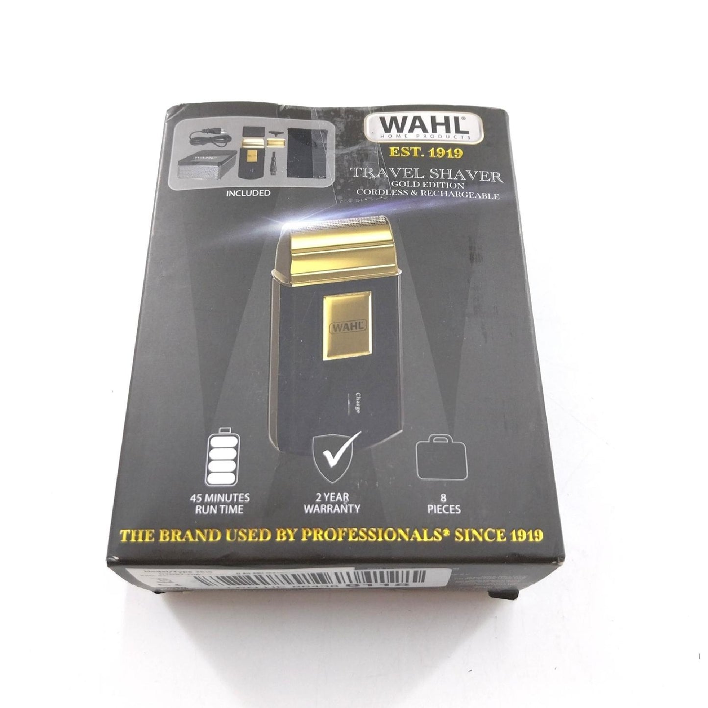 Wahl Travel Shaver Gold Edition- Schnurloser wiederaufladbarer Elektrorasierer