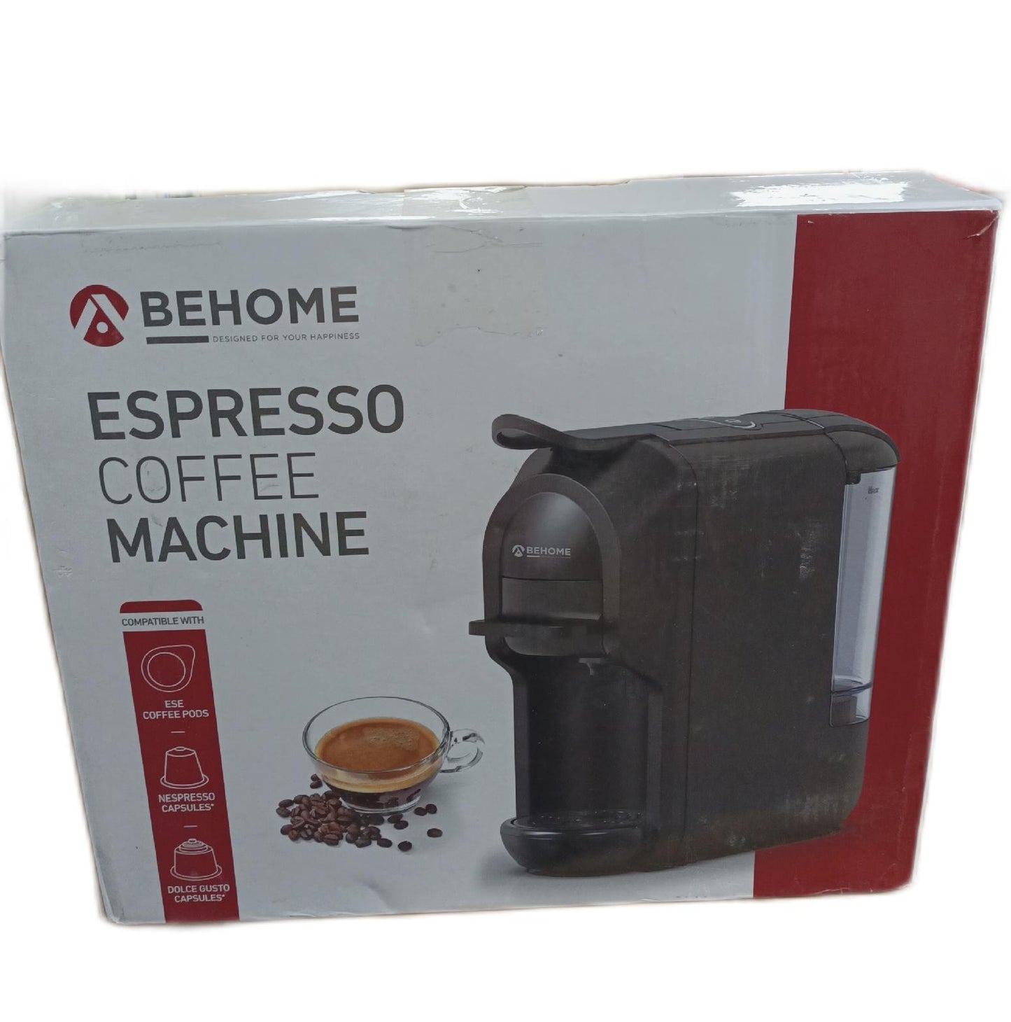BEHOME Kaffeemaschine Kaffeegeräte Kaffeepad Adapter für Nespresso Pads und Dolce