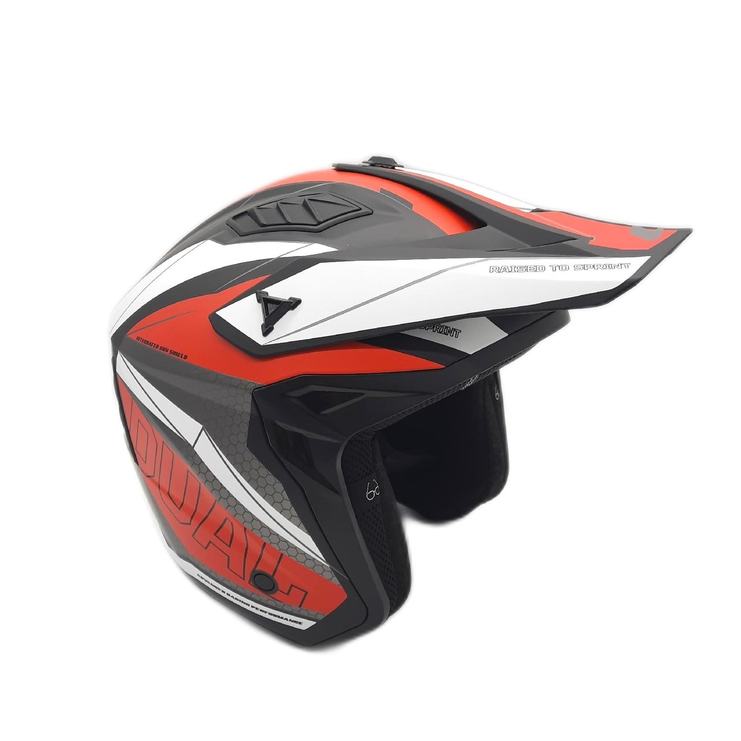 CGM Motorradhelm Jet Schutzhelm 155G RUSH Dual Mehrfarbig Sicherheit XL American