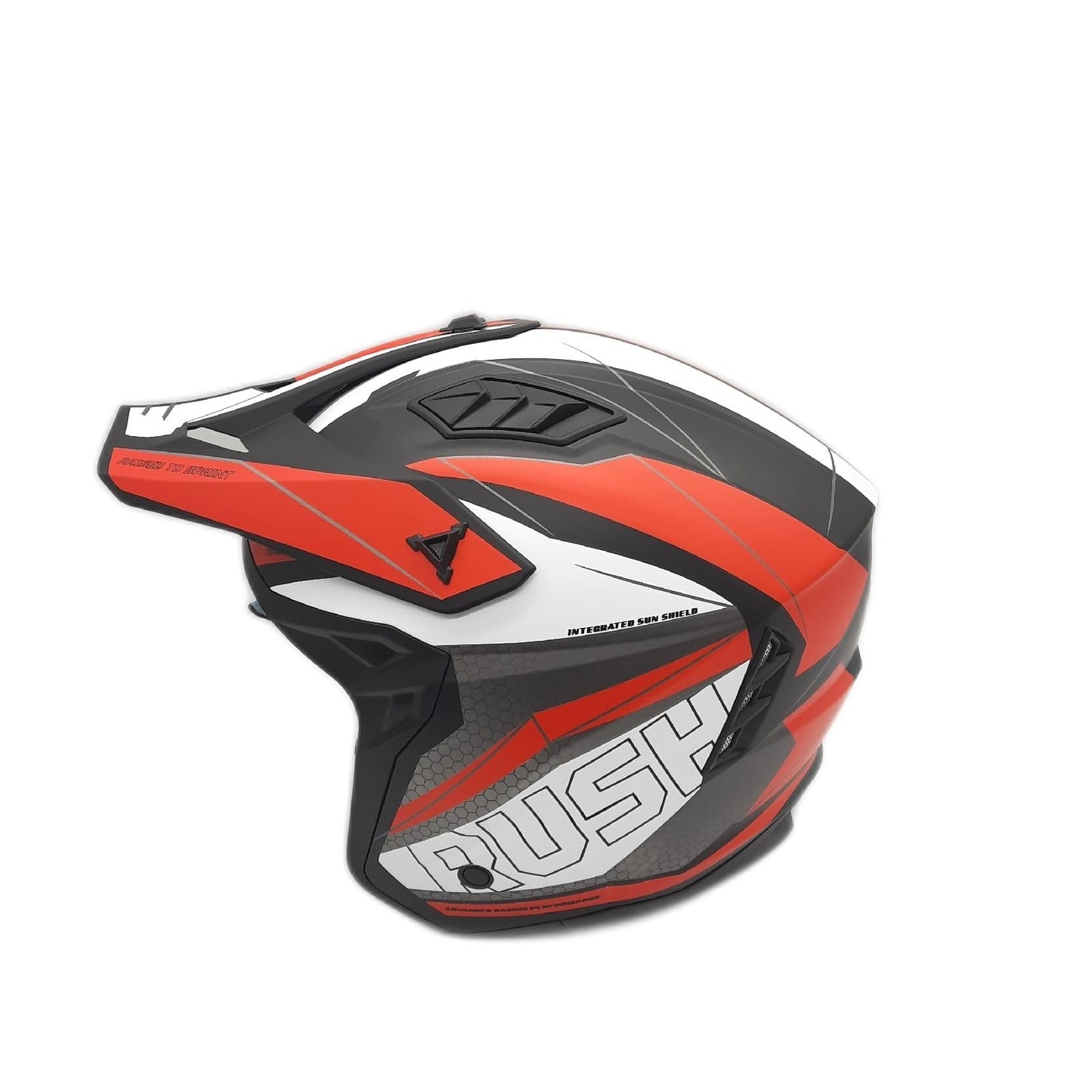 CGM Motorradhelm Jet Schutzhelm 155G RUSH Dual Mehrfarbig Sicherheit XL American