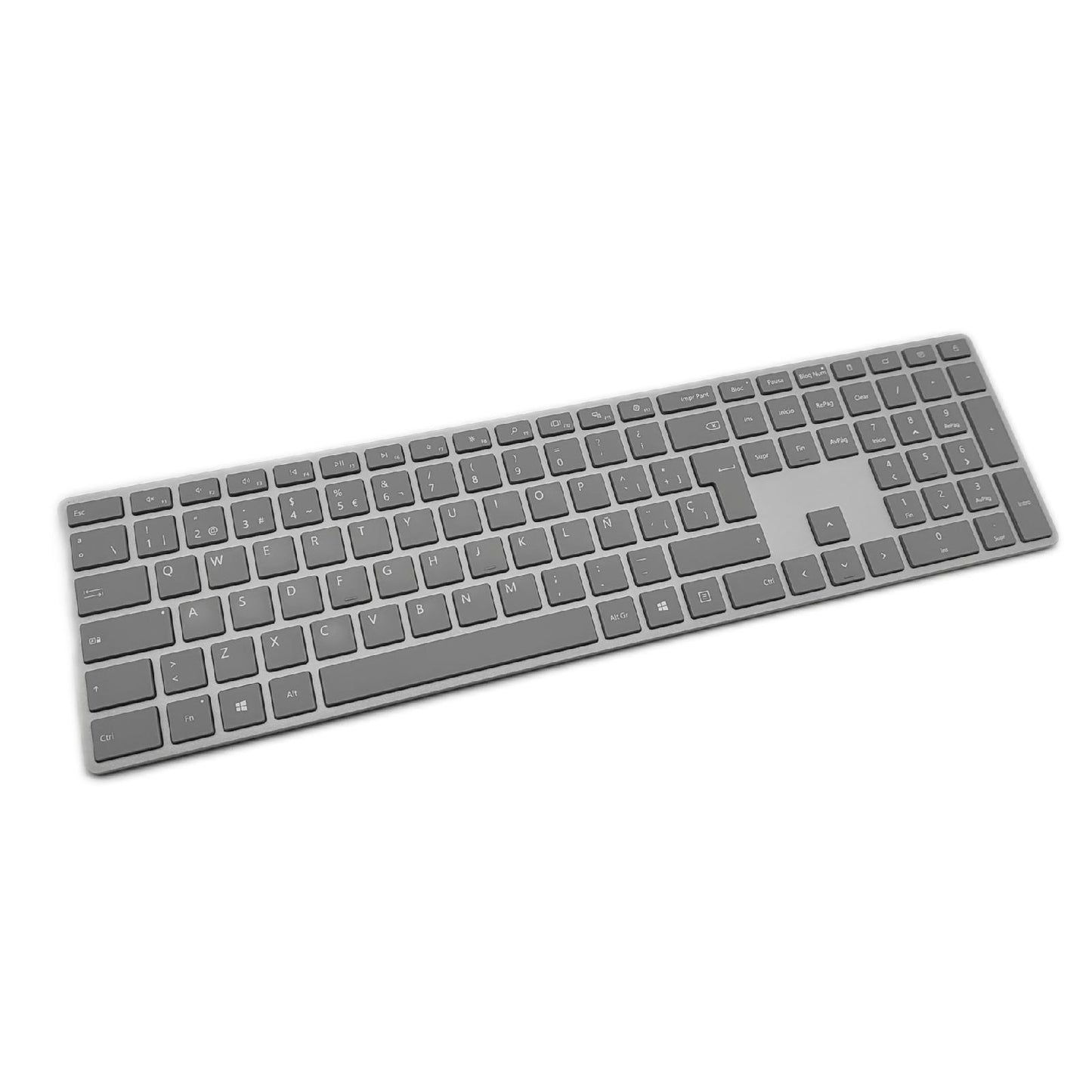 Microsoft Surface Tastatur Computerzubehör Aluminiumfarbene Spanische QWERTY Tastatur Eingabegerät
