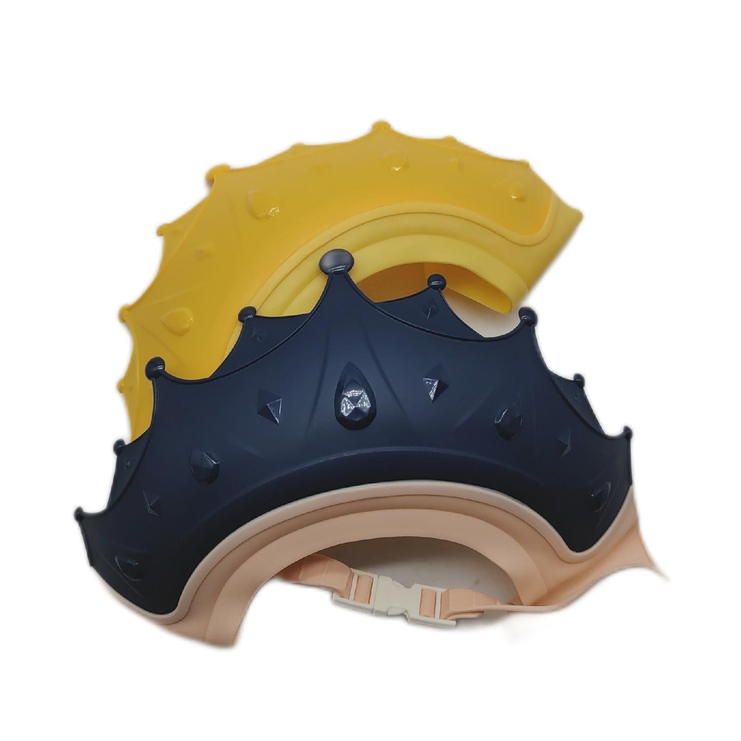 FUNUPUP Duschhaube Kinder Haarpflege Krone Verstellbar Wasserdicht Schutz Haare Waschen