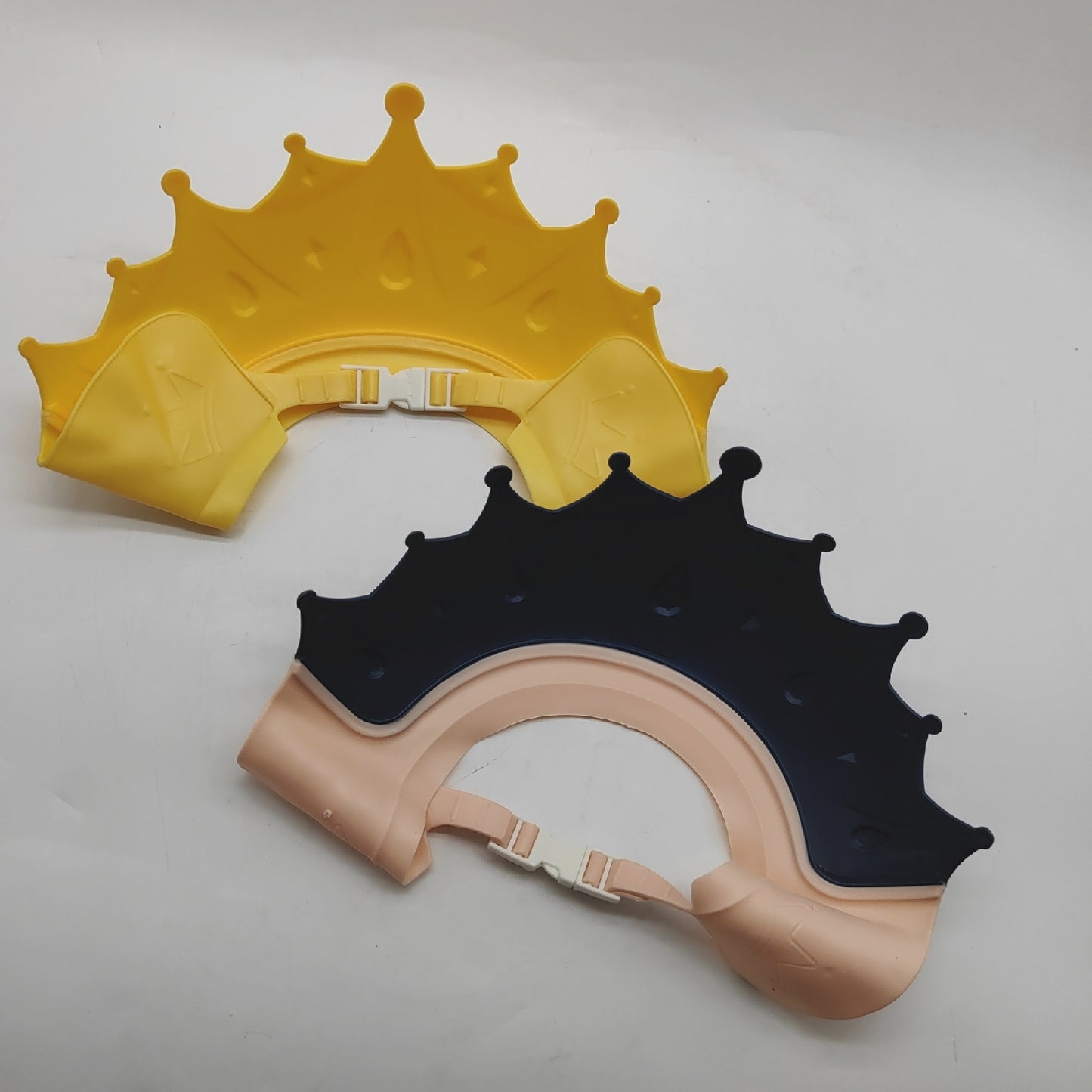 FUNUPUP Duschhaube Kinder Haarpflege Krone Verstellbar Wasserdicht Schutz Haare Waschen