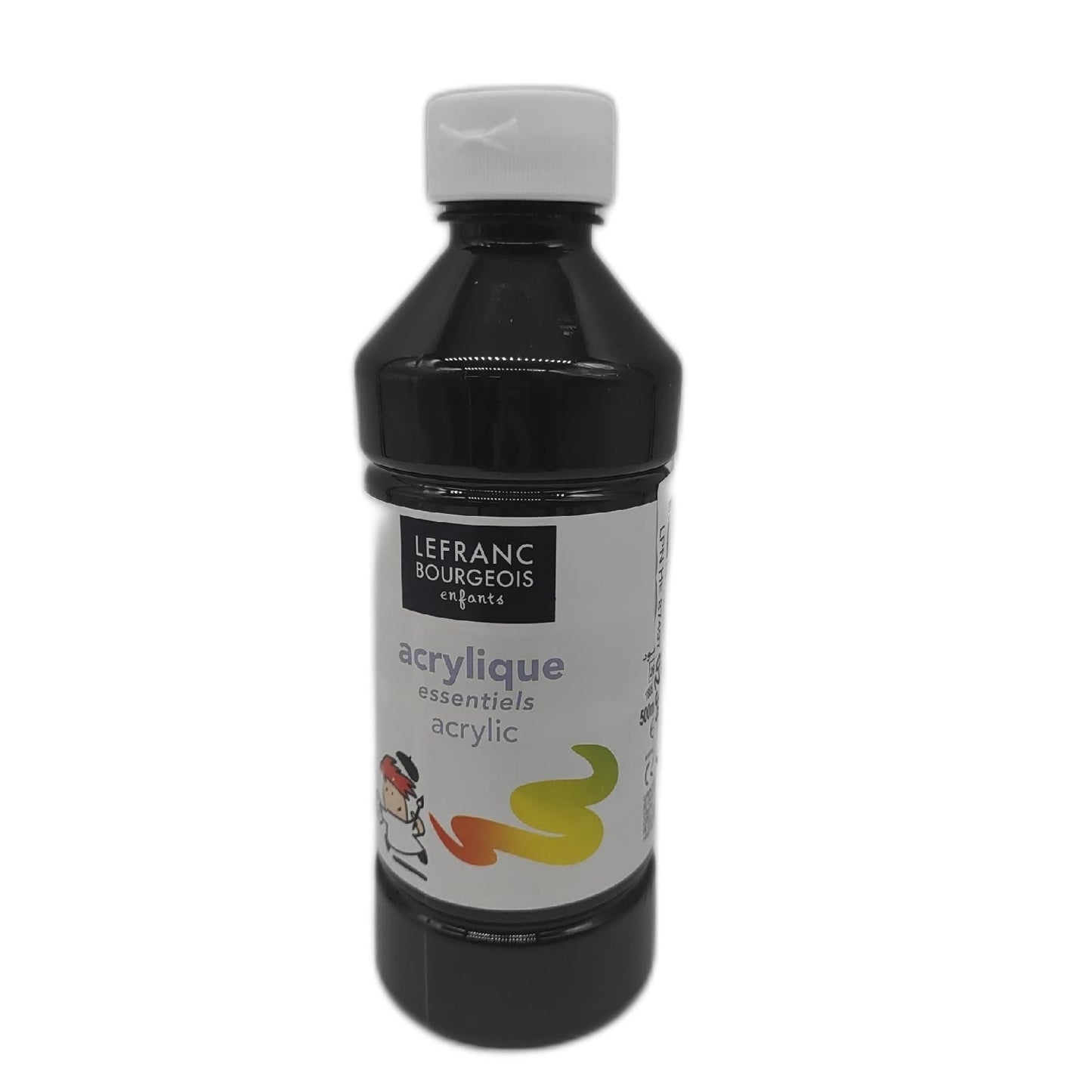 Lefranc Bourgeois Acrylfarbe Farben Malset 500ml Tube Schwarz Basteln Kreativspaß Kinder Malset