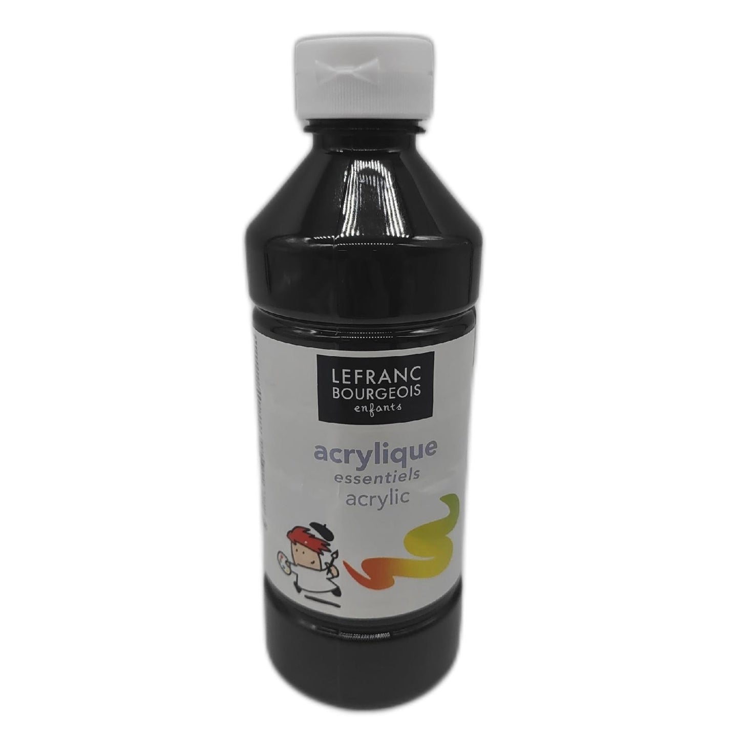 Lefranc Bourgeois Acrylfarbe Farben Malset 500ml Tube Schwarz Basteln Kreativspaß Kinder Malset