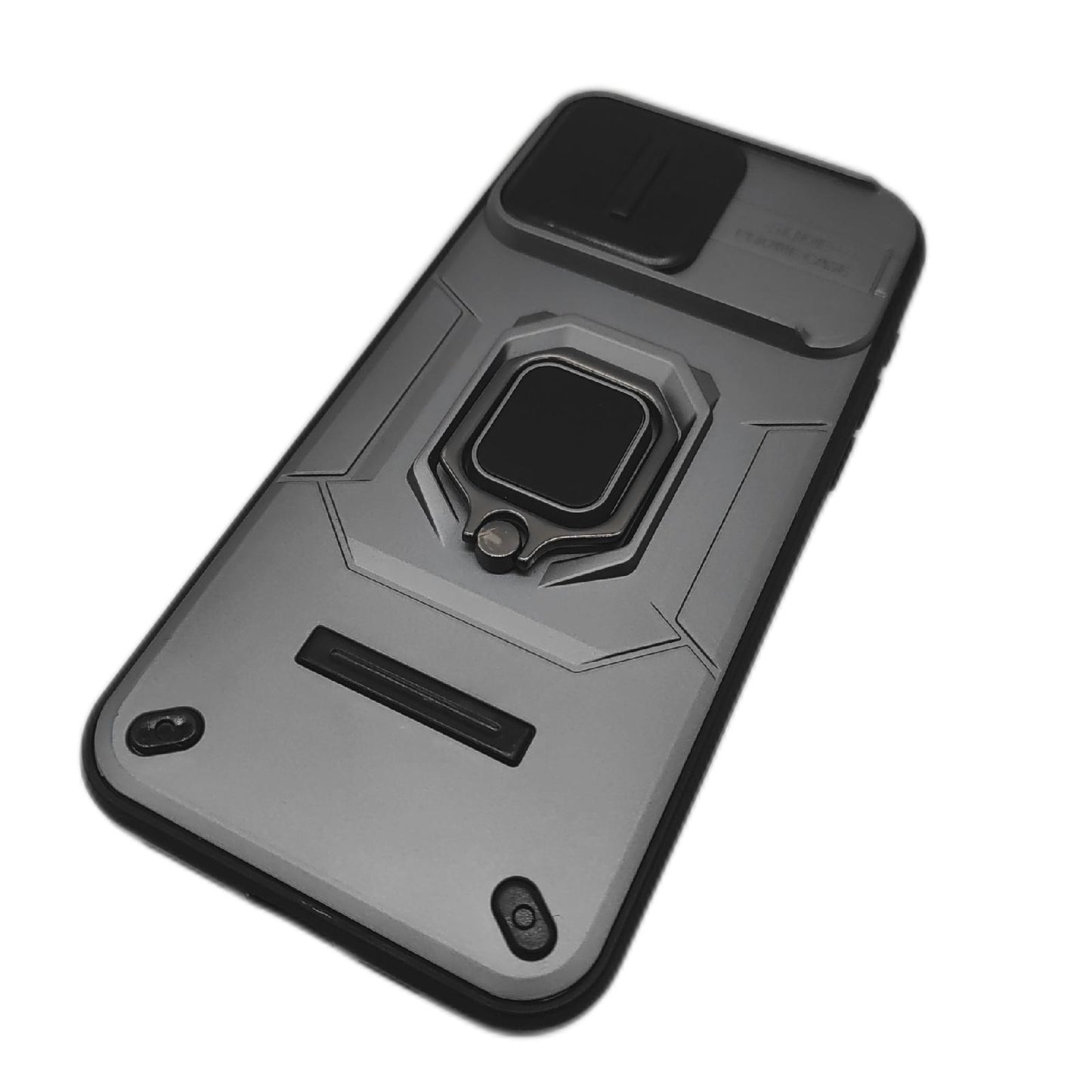 Doeshine Hülle Handy Zubehör iPhone 15 Pro Max Premium Schwarz 360 Grad Ständer Kameraschutz Schutzhülle