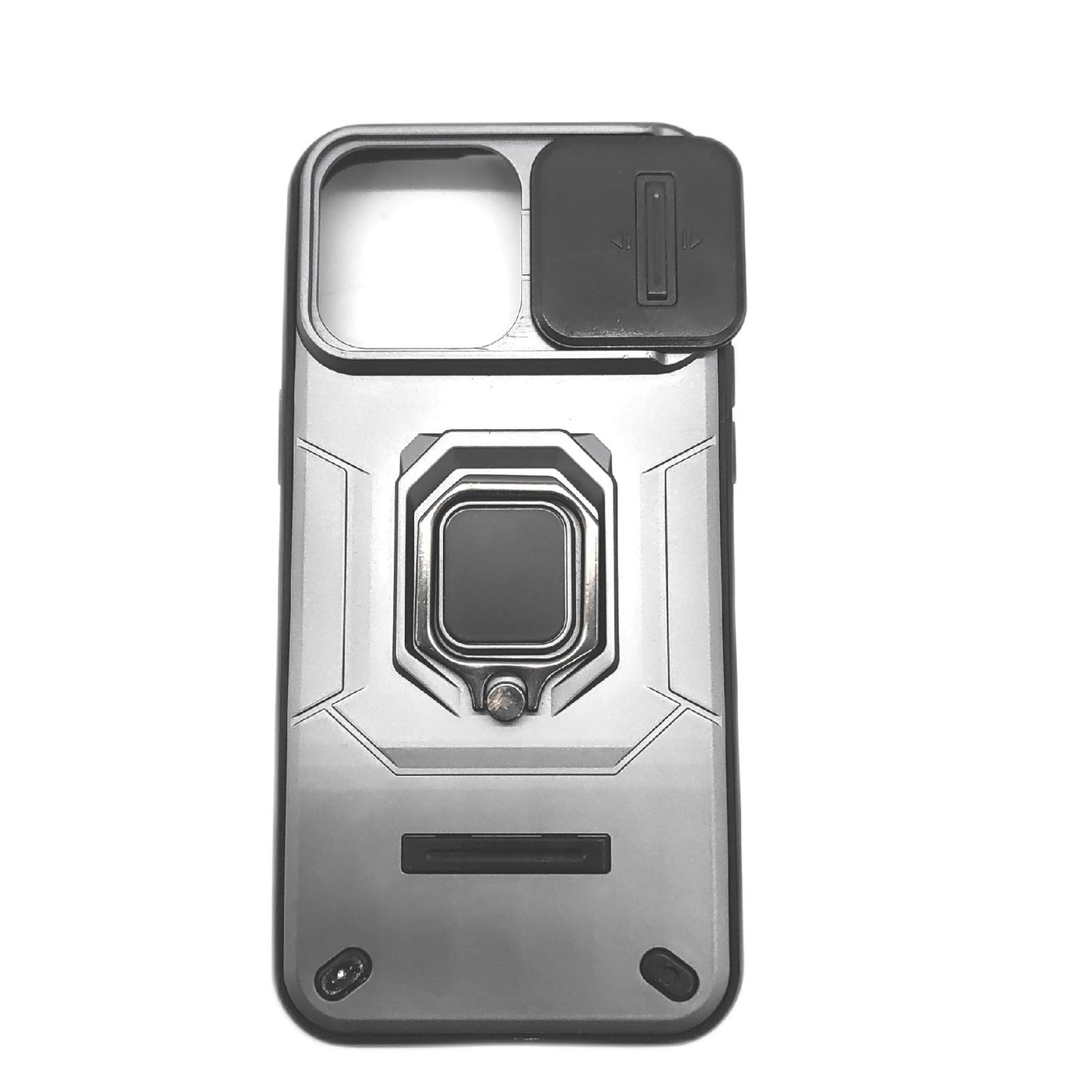 Doeshine Hülle Handy Zubehör iPhone 15 Pro Max Premium Schwarz 360 Grad Ständer Kameraschutz Schutzhülle