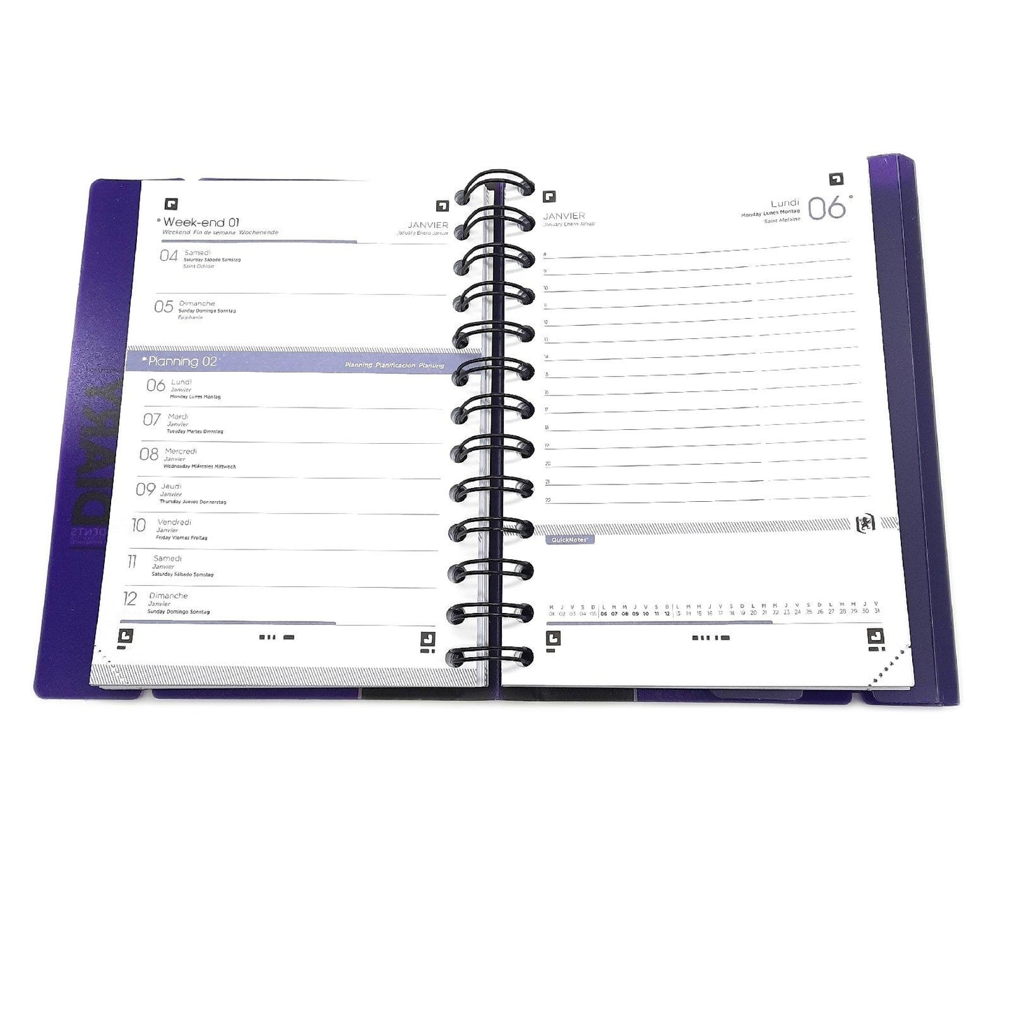 Oxford Schülerkalender Kalender Schule 2016 2017 1 Tag pro Seite 352 Seiten Violett Planung Lernen