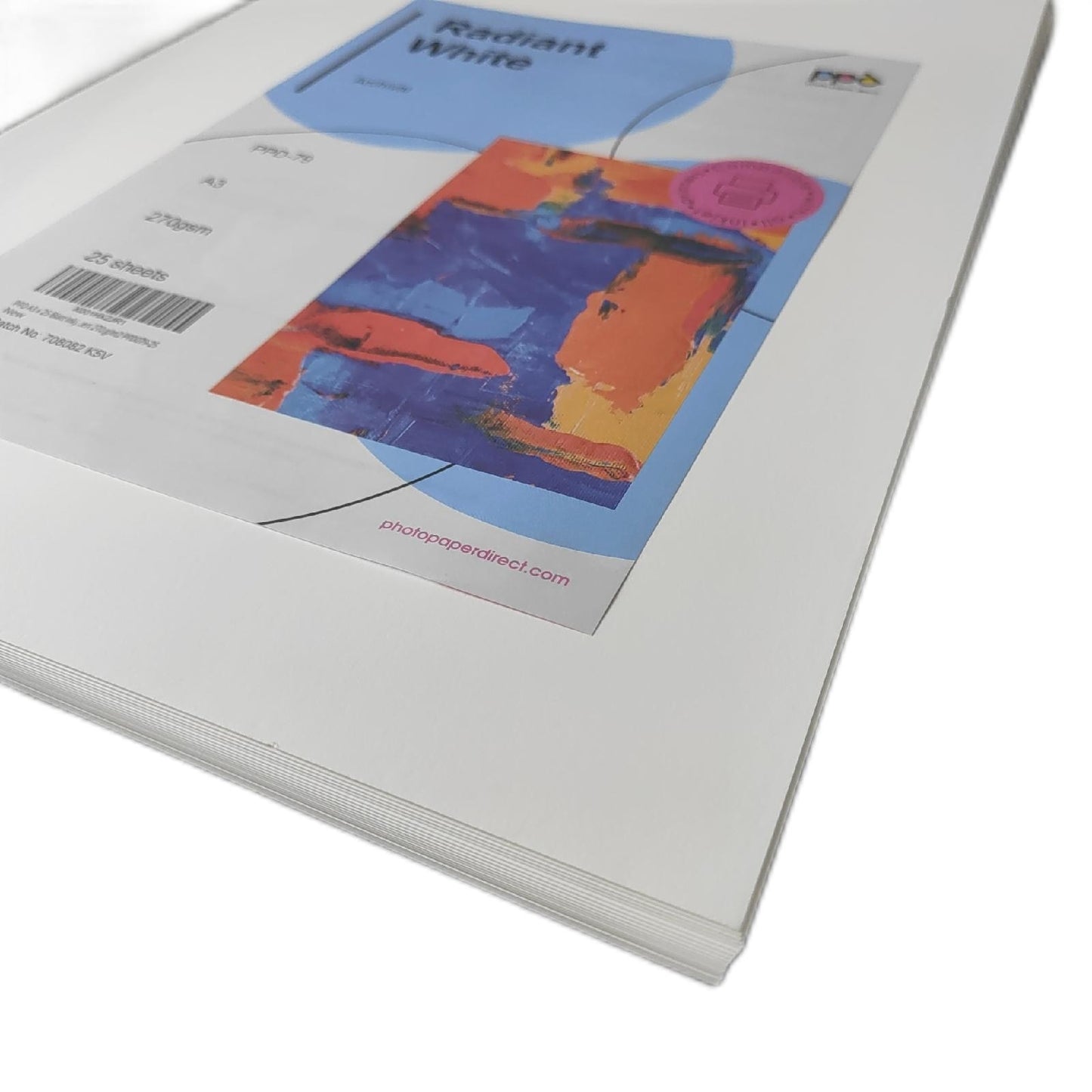 PPD Foto Druck Papier FineArt Rag 270g matt leicht strukturiert 25xA3 für Tintenstrahl