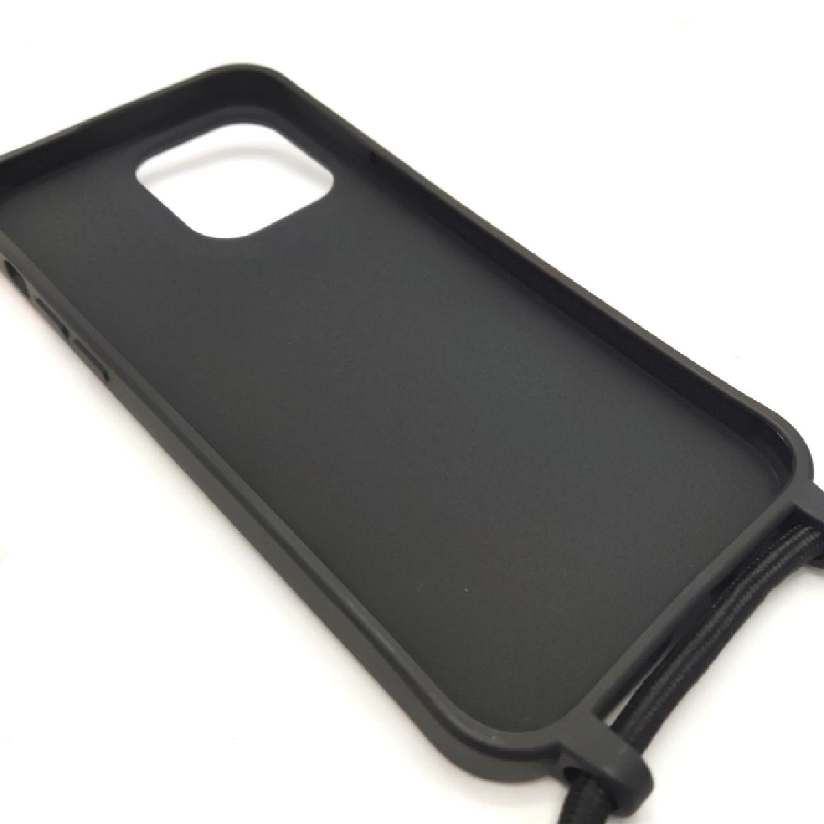 HFYiup Mevis Liquid Silikon Handykette Hülle für iPhone 14 Pro Max Verstellbarer Halskette Silikon Handyhülle-schwarz