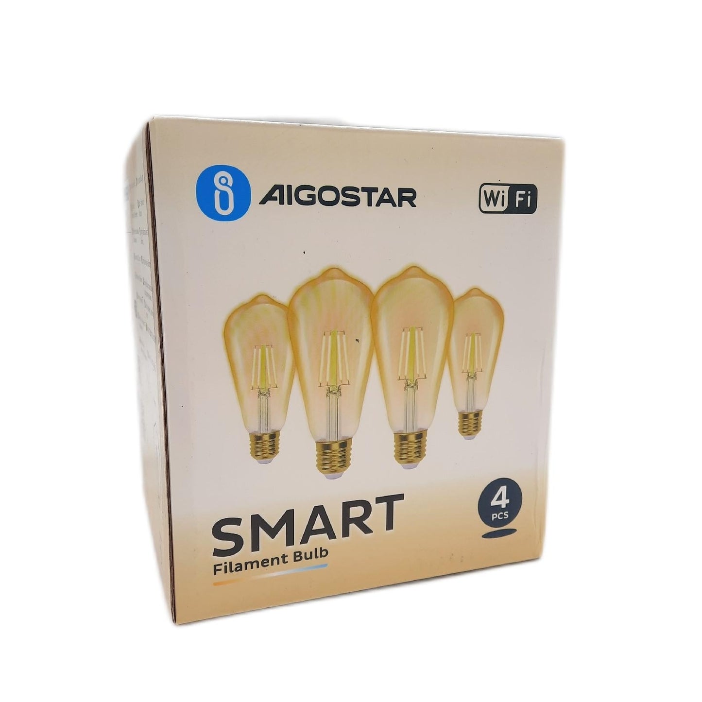 Aigostar Glühbirne Beleuchtung Lampen E27 Dimmbare Retroglühbirnen 6W Warmlicht Energieeffizient