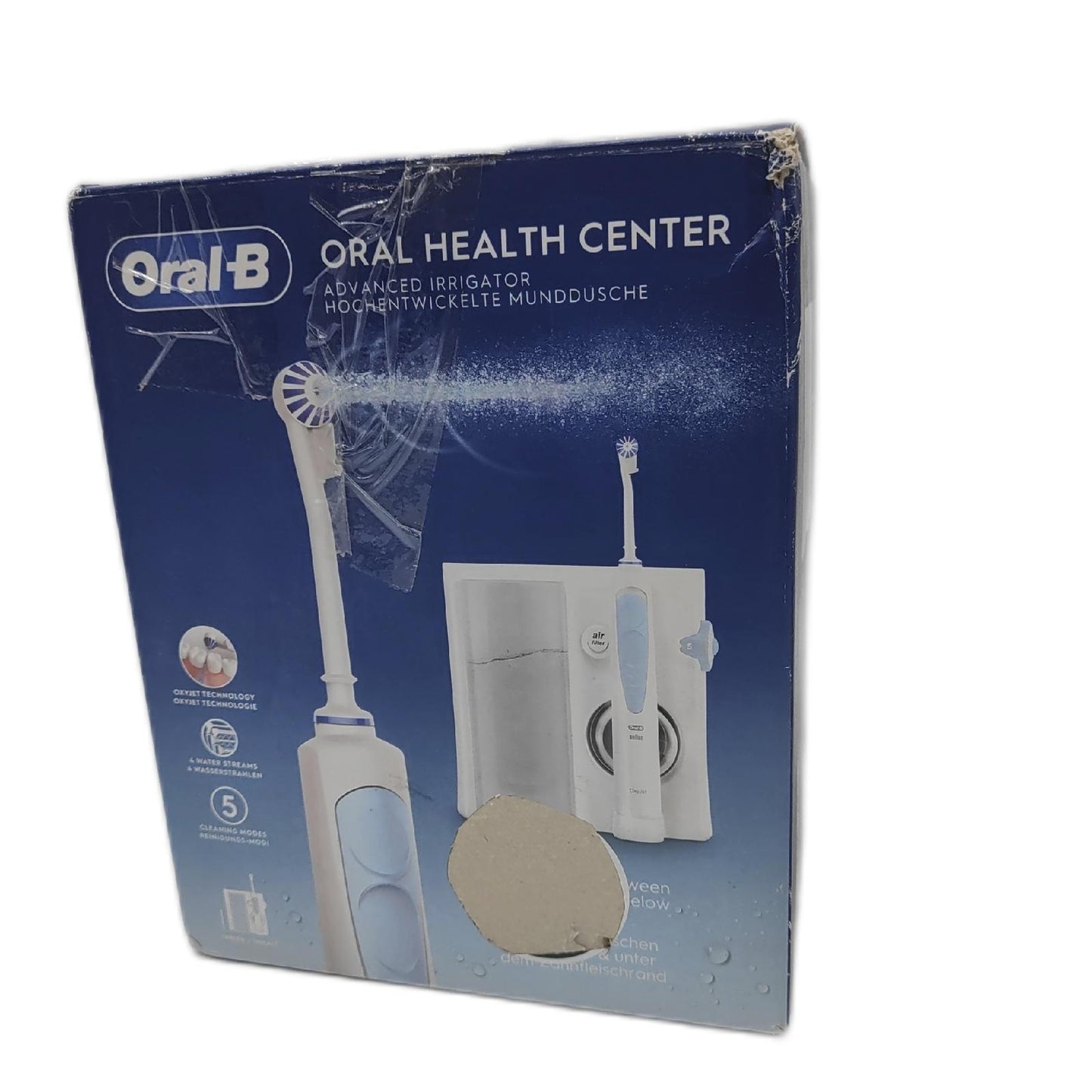 Oral B Munddusche Zahnzwischenraumreiniger Center unvollständig ohne Aufsätze leichte
