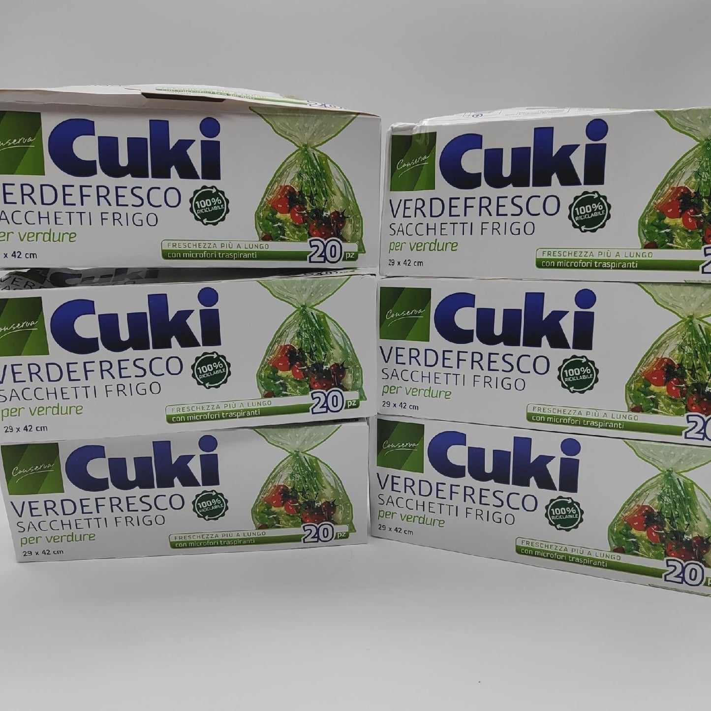 Cuki Verdefresco Kühltaschen 29 X 42 cm 6 Packungen à 20 Stück 810 g (11,76)