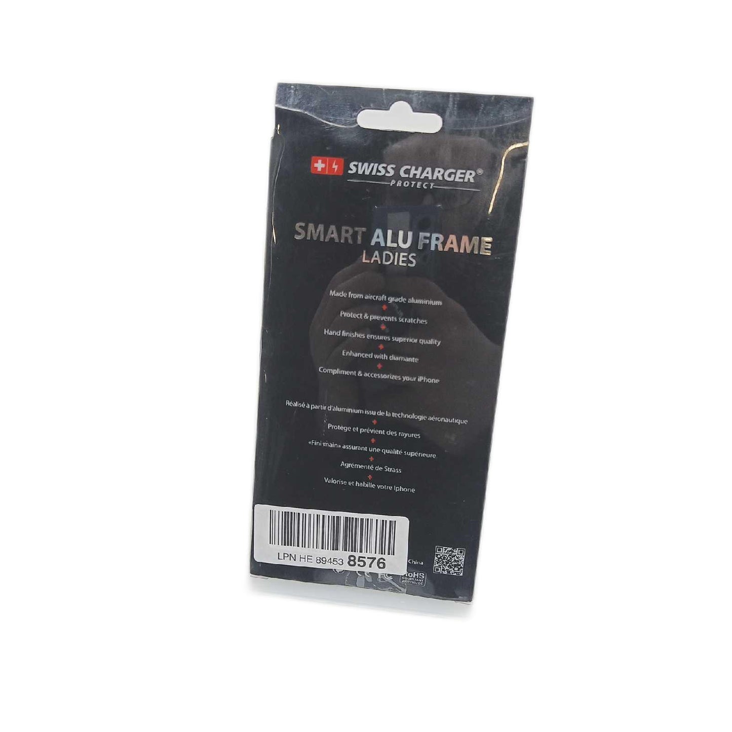 Swiss Charger SCP4001 Smart Schutzhülle mit Aluminium-Rahmen für iPhone 4/4S