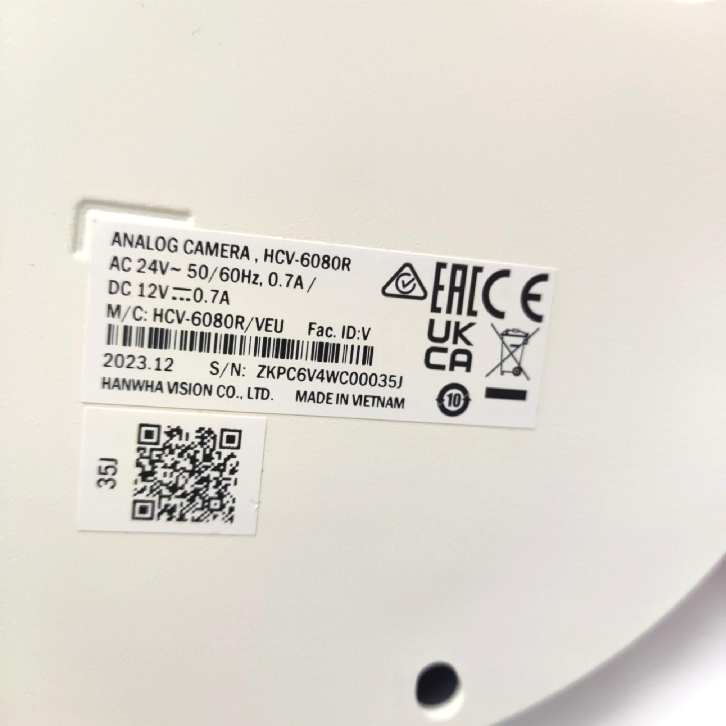 HANWHA HCV-6080R Dome-Kamera mit Nachtsicht