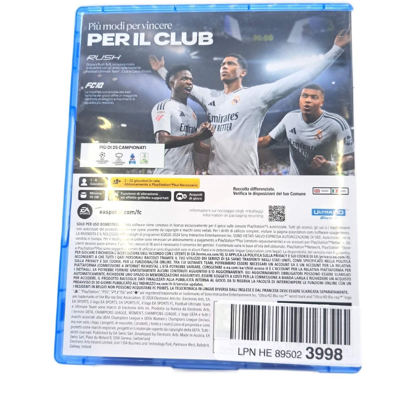EA SPORTS Videospiele PS5 Audio Inglese Spiele Standard Edition Italienisch