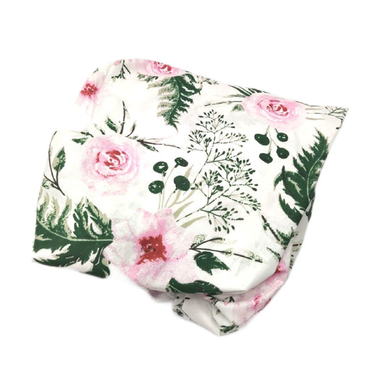 Medi Partners Spannbettlaken 60x120 Baby Bettlaken Kinderbett Spannbetttuch 100% Baumwolle - Fitted Kinder Sheet Bettwäsche Babymatratze Schlafsack Babybett (Pinke Blumen)