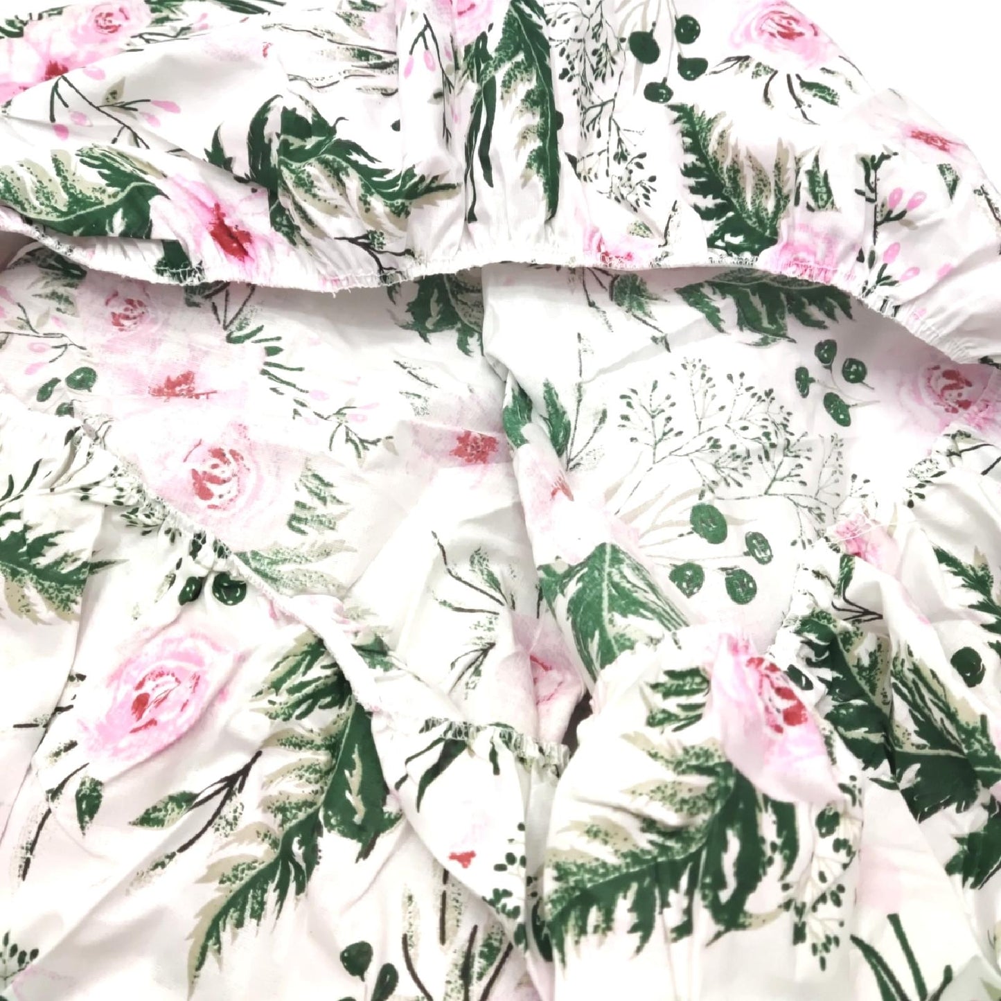 Medi Partners Spannbettlaken 60x120 Baby Bettlaken Kinderbett Spannbetttuch 100% Baumwolle - Fitted Kinder Sheet Bettwäsche Babymatratze Schlafsack Babybett (Pinke Blumen)