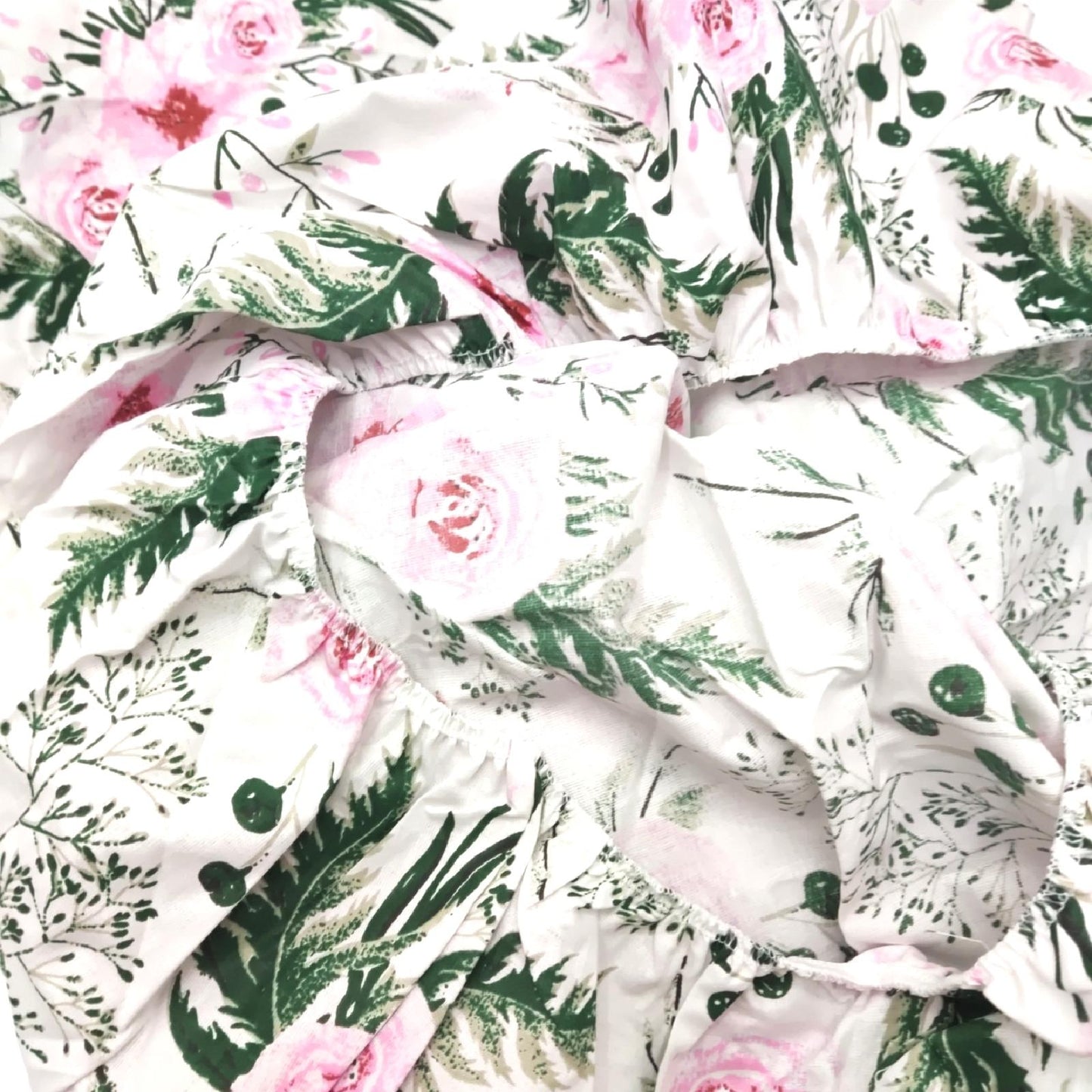 Medi Partners Spannbettlaken 60x120 Baby Bettlaken Kinderbett Spannbetttuch 100% Baumwolle - Fitted Kinder Sheet Bettwäsche Babymatratze Schlafsack Babybett (Pinke Blumen)