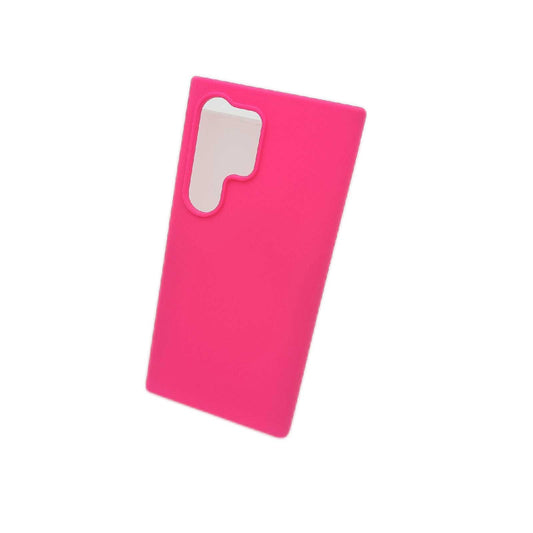 kwmobile Handyhülle Handy Zubehör Samsung Galaxy S24 Ultra Silikon Schutzhülle Neon Pink