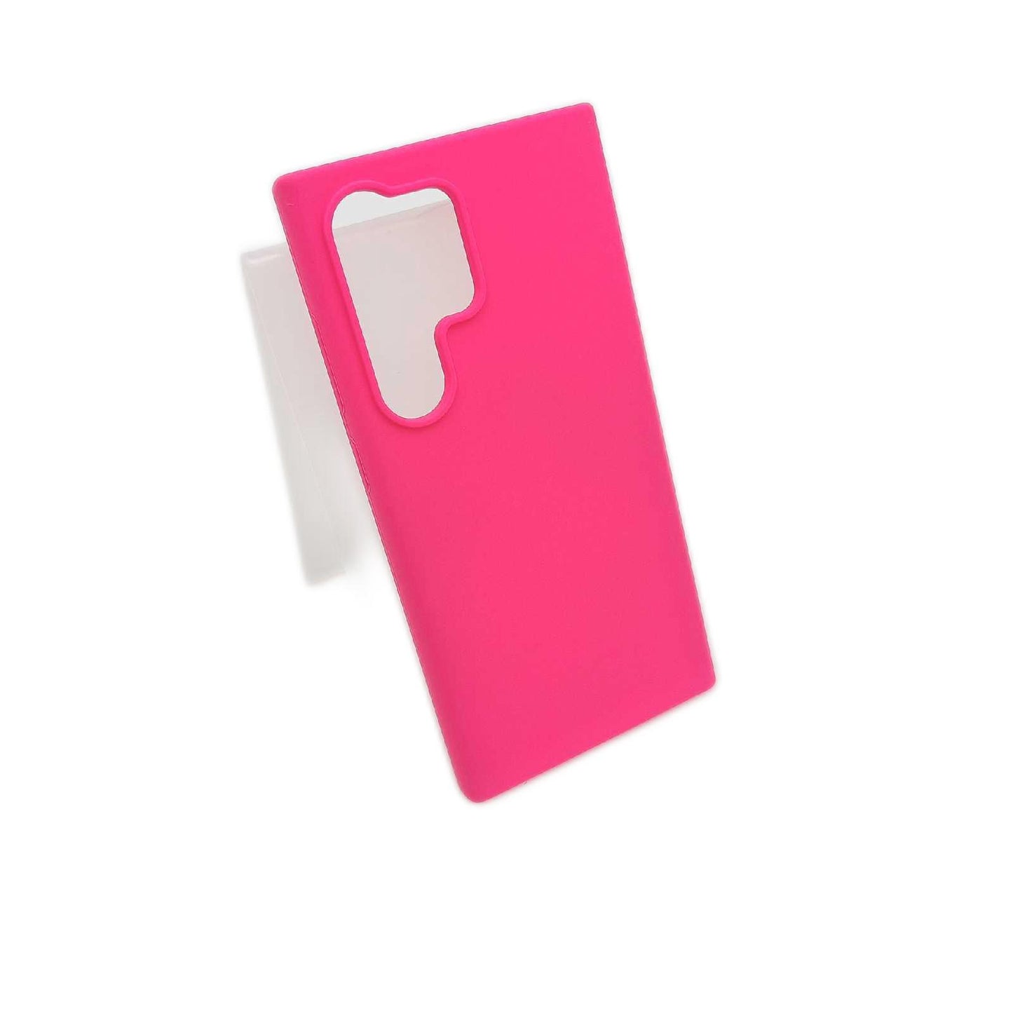 kwmobile Handyhülle Handy Zubehör Samsung Galaxy S24 Ultra Silikon Schutzhülle Neon Pink