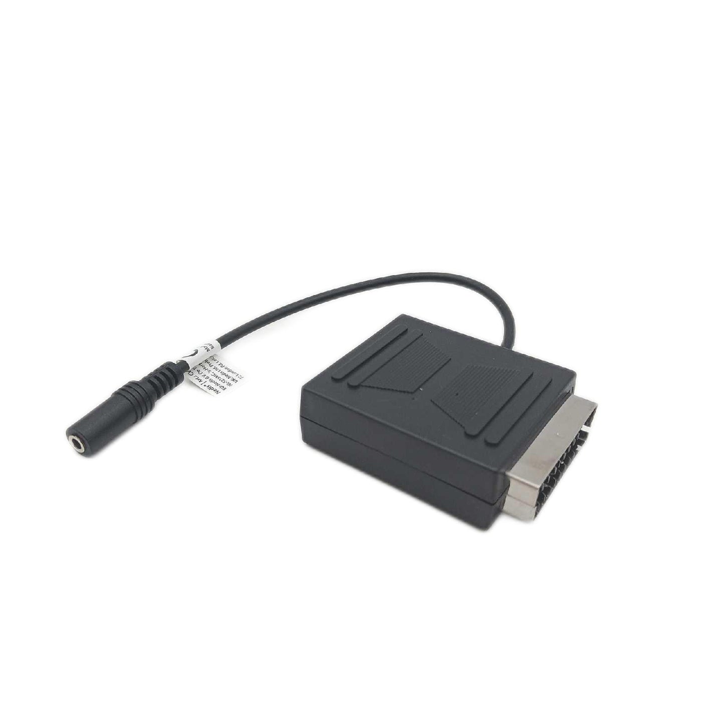 KnnX 28056 - SCART-Stecker auf SCART-Buchsenadapter mit weiblichem Audioausgang für 3,5-mm-Stereokopfhörer - Euroconnector mit Stereo-Kopfhörerausgang