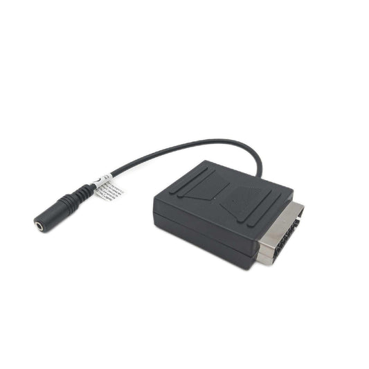KnnX 28056 - SCART-Stecker auf SCART-Buchsenadapter mit weiblichem Audioausgang für 3,5-mm-Stereokopfhörer - Euroconnector mit Stereo-Kopfhörerausgang