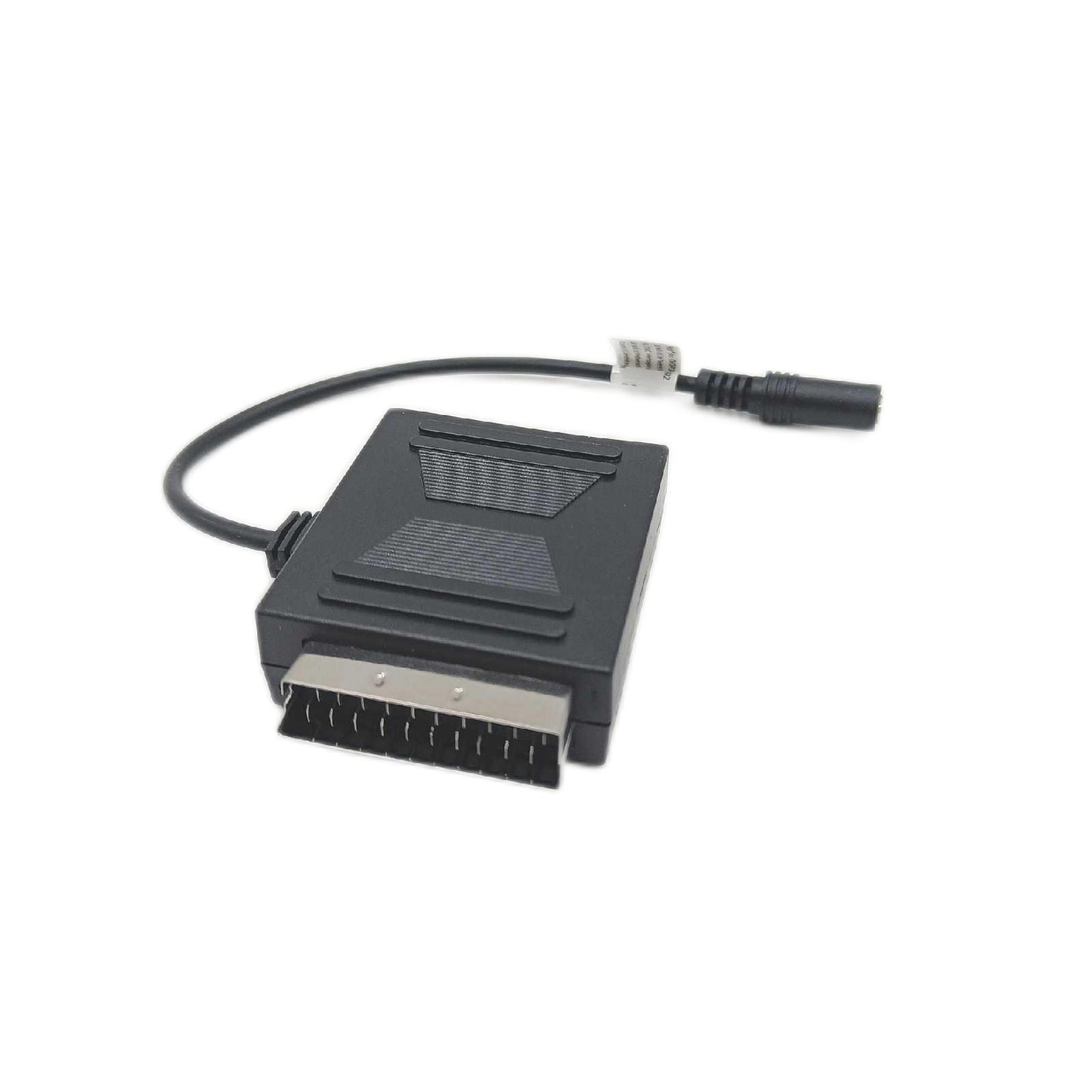 KnnX 28056 - SCART-Stecker auf SCART-Buchsenadapter mit weiblichem Audioausgang für 3,5-mm-Stereokopfhörer - Euroconnector mit Stereo-Kopfhörerausgang
