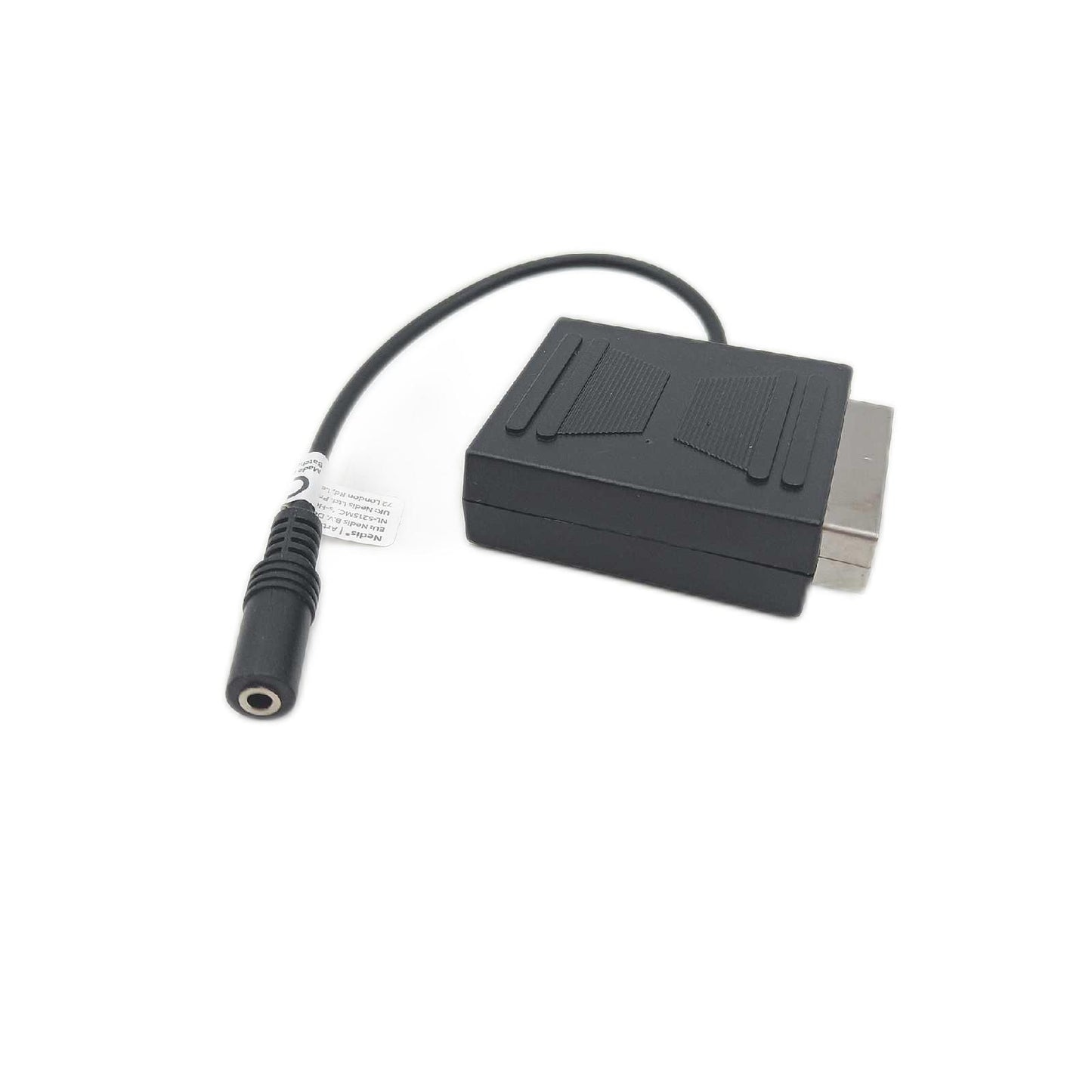 KnnX 28056 - SCART-Stecker auf SCART-Buchsenadapter mit weiblichem Audioausgang für 3,5-mm-Stereokopfhörer - Euroconnector mit Stereo-Kopfhörerausgang