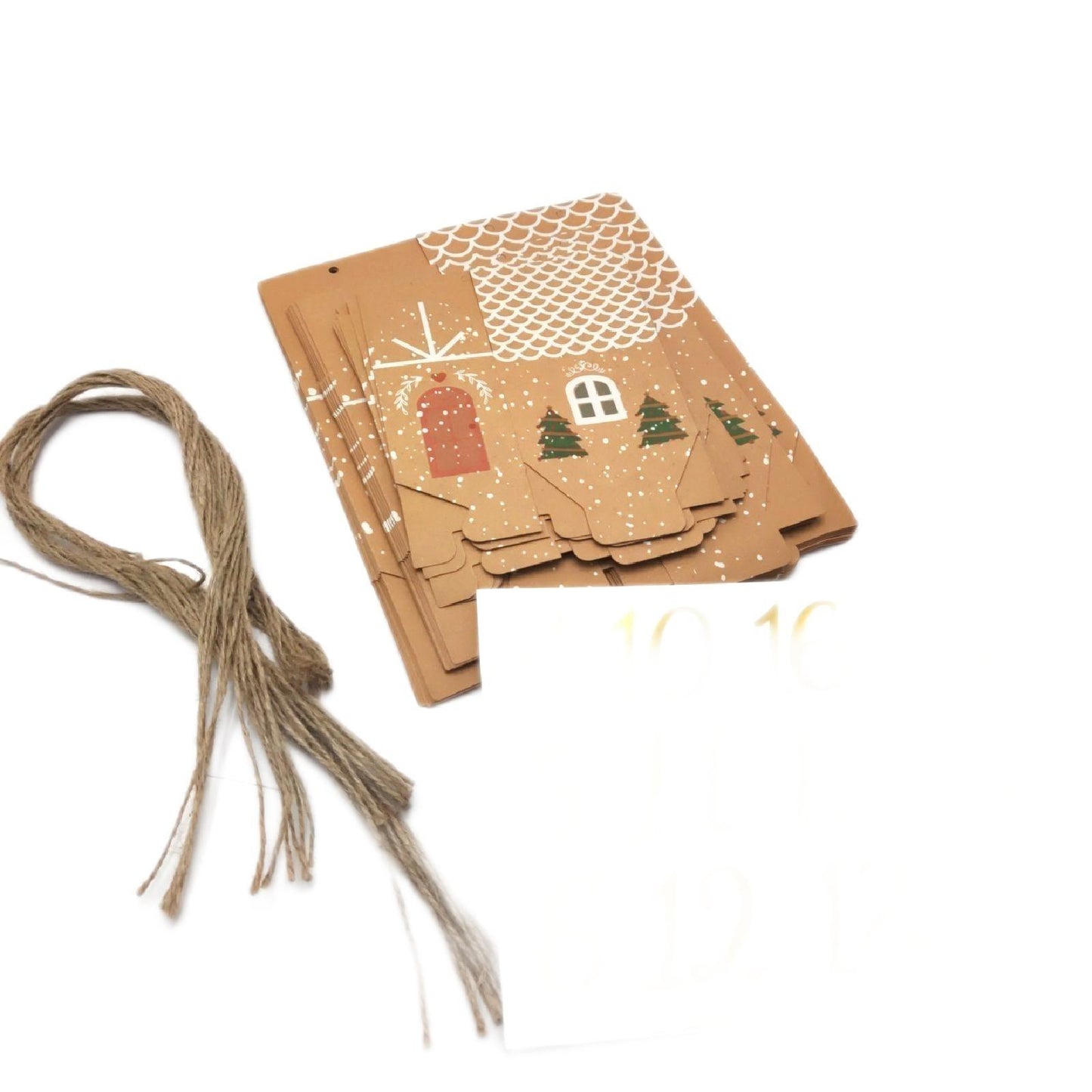 Adventskalender Bastelset Weihnachtsdeko Adventskalender zum Befüllen 24 Boxen