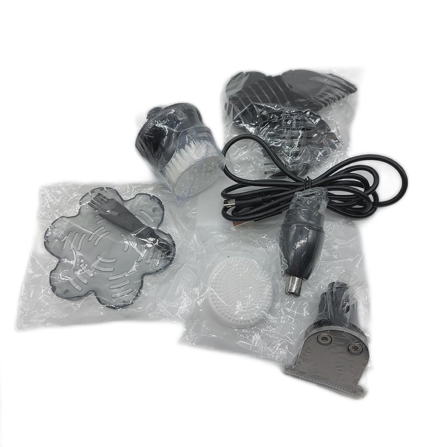 Elektrorasierer Herren Rasierer Elektrorasierer 5 in 1 USB Wiederaufladbar Glatzenkopf Drehbar Komfort