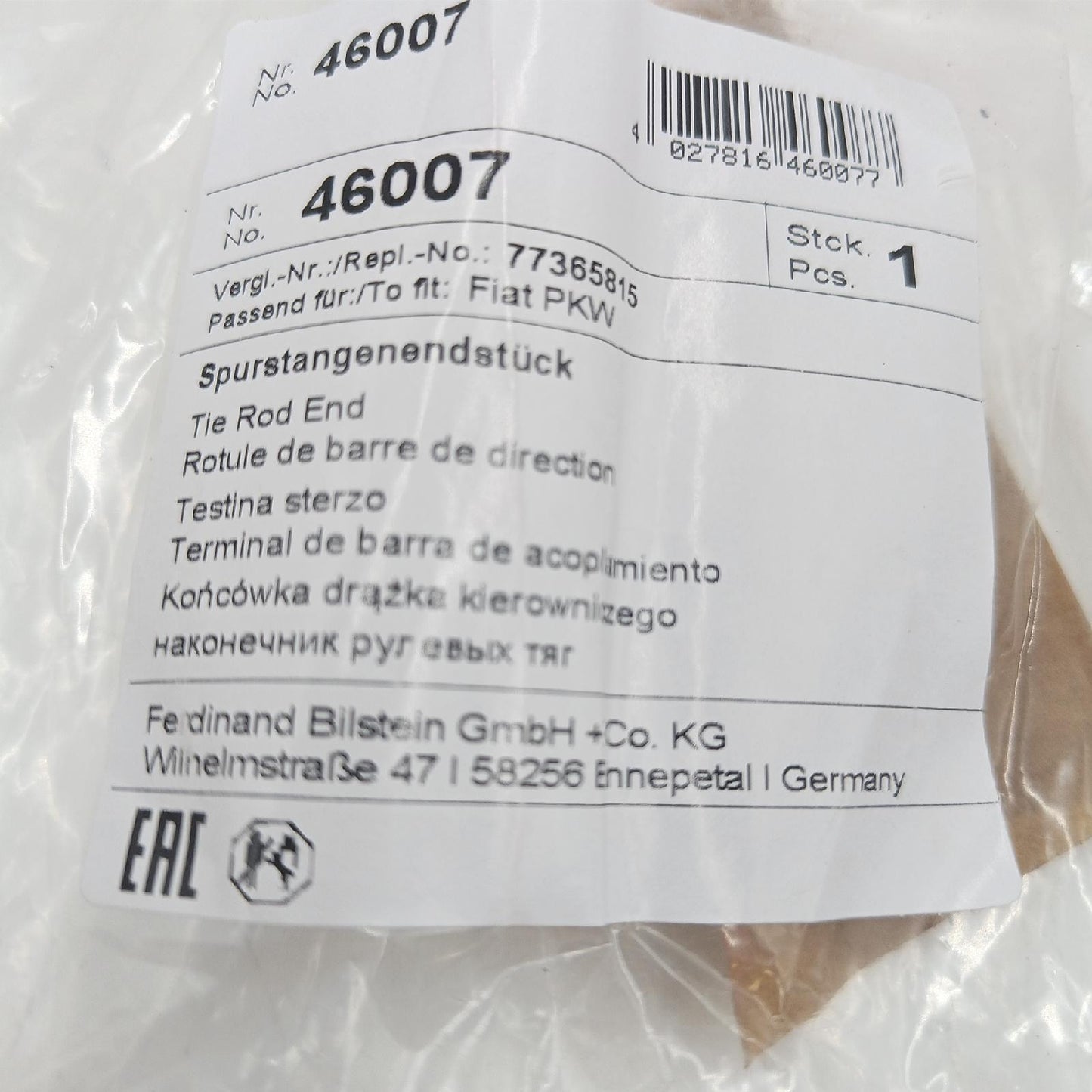 febi bilstein Spurstangenendstück Ersatzteile 46007 langlebig und zuverlässig für Pkw